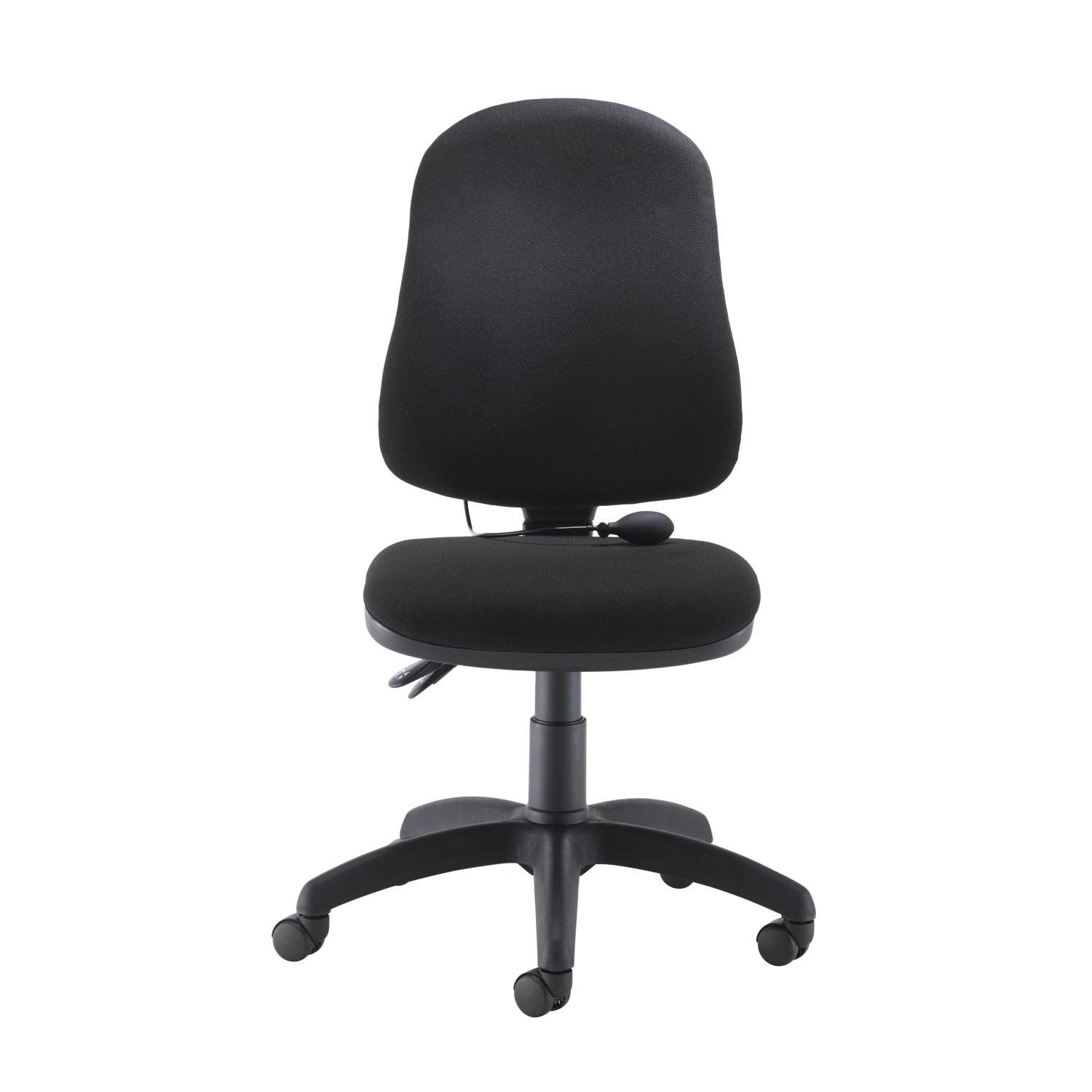 Calypso Ergo 2 Lever Office Chair with Lumbar Pump No Arms Black