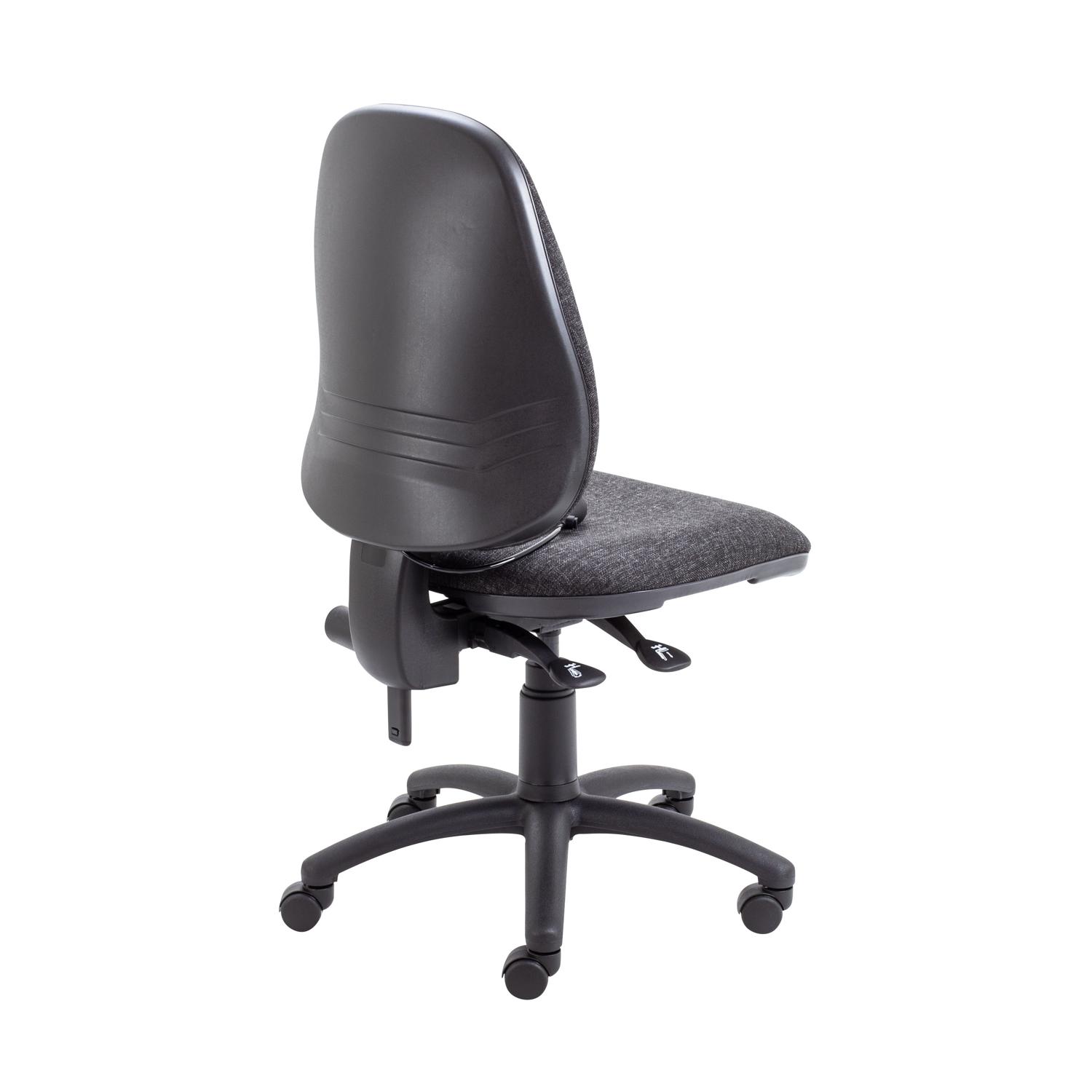 Calypso Ergo 2 Lever Office Chair with Lumbar Pump No Arms Charcoal