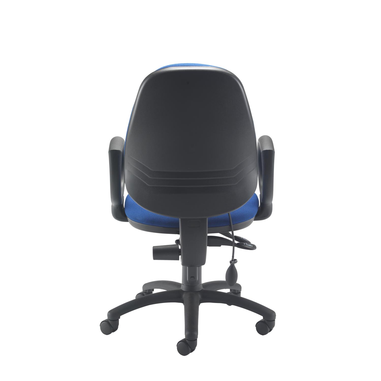 Calypso Ergo 2 Lever Office Chair with Lumbar Pump Fixed Arms Royal Blue