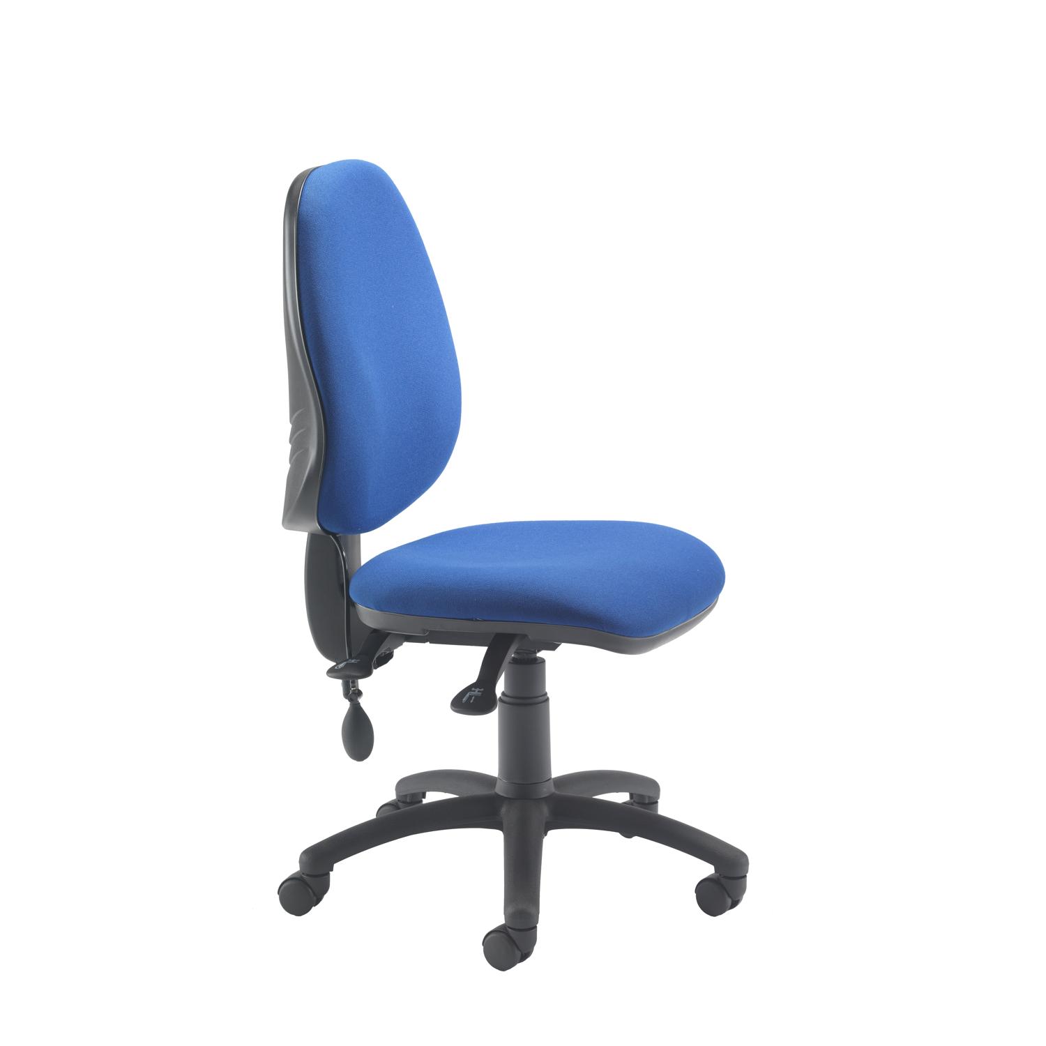 Calypso Ergo 2 Lever Office Chair with Lumbar Pump No Arms Royal Blue
