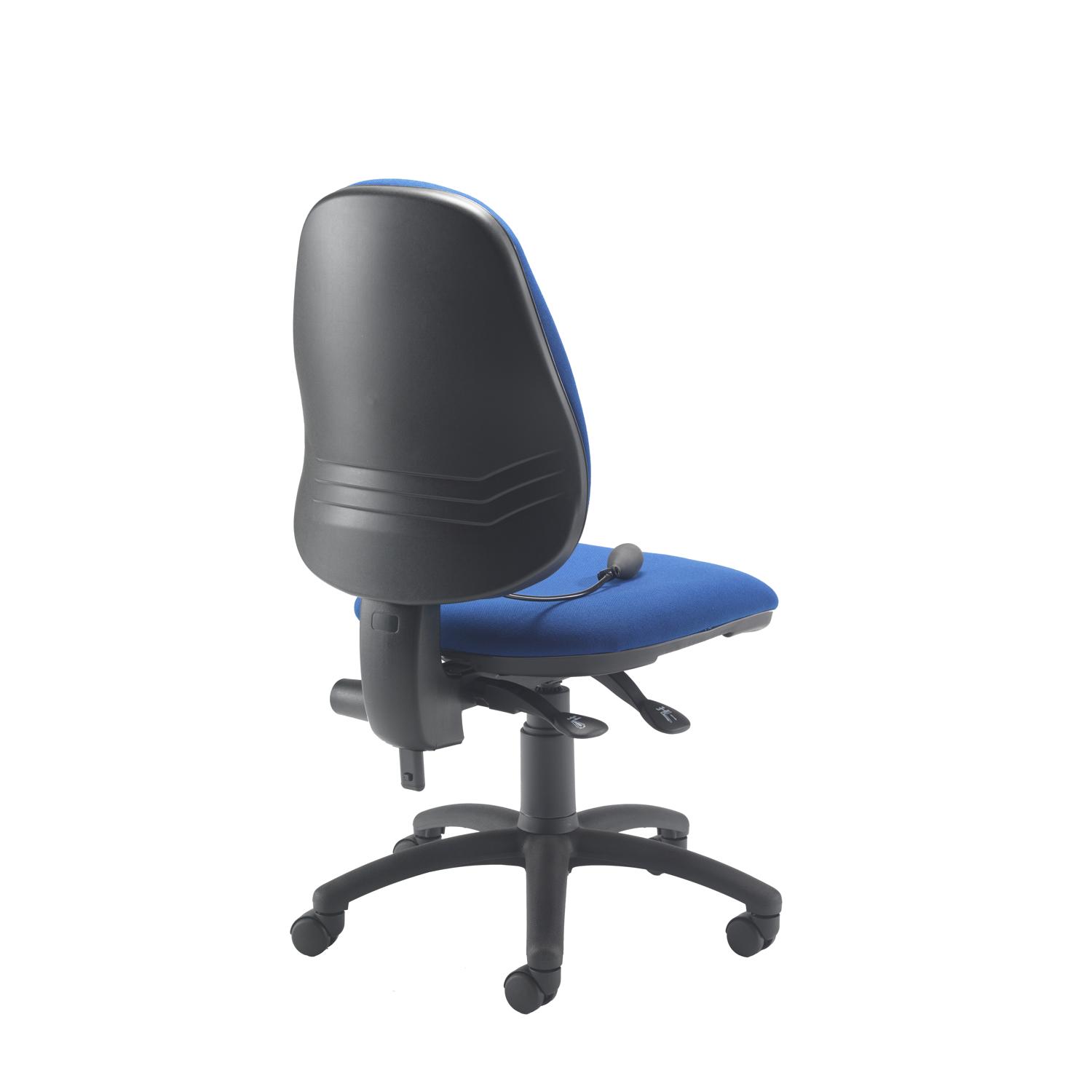 Calypso Ergo 2 Lever Office Chair with Lumbar Pump No Arms Royal Blue