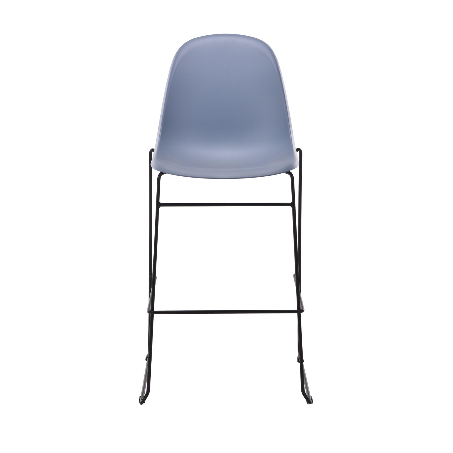 Lizzie High Stool Steel Blue
