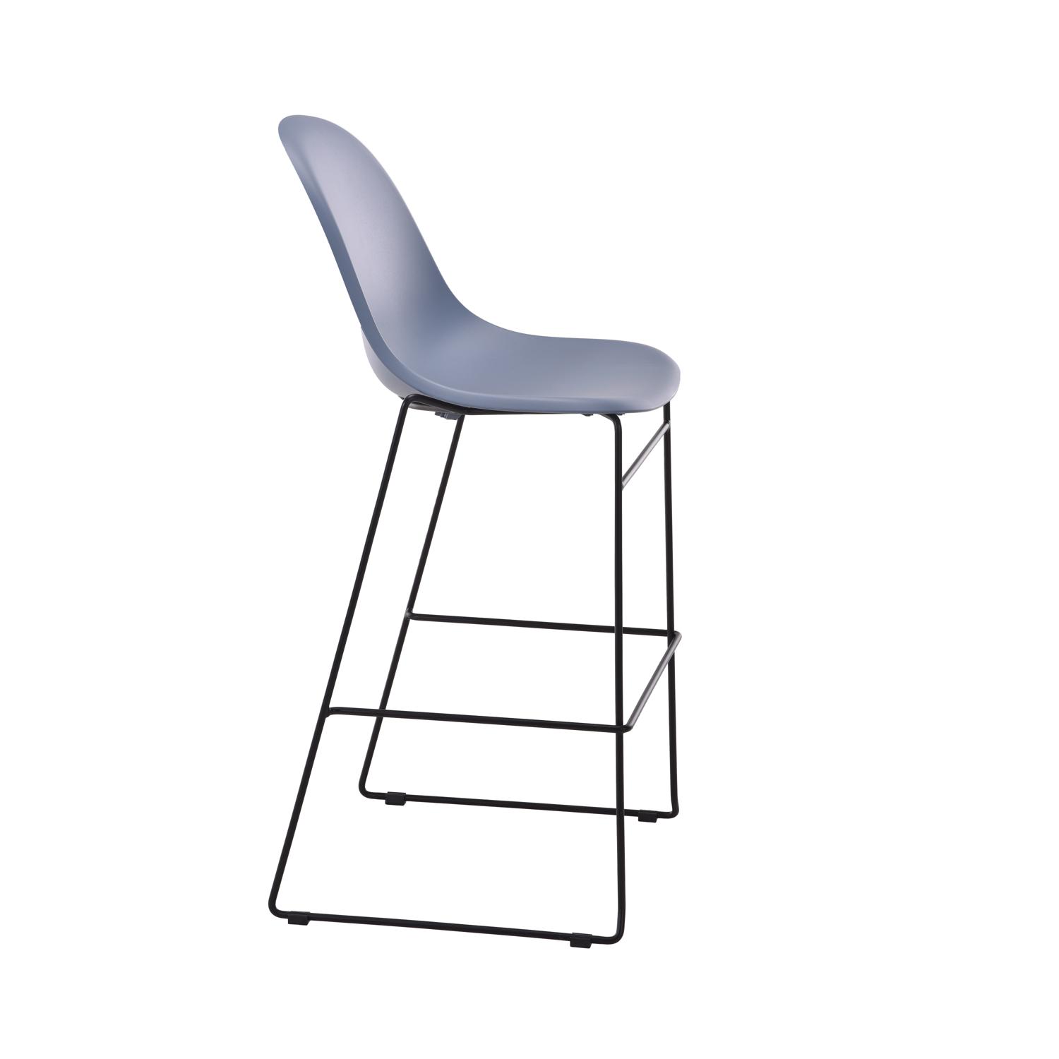 Lizzie High Stool Steel Blue