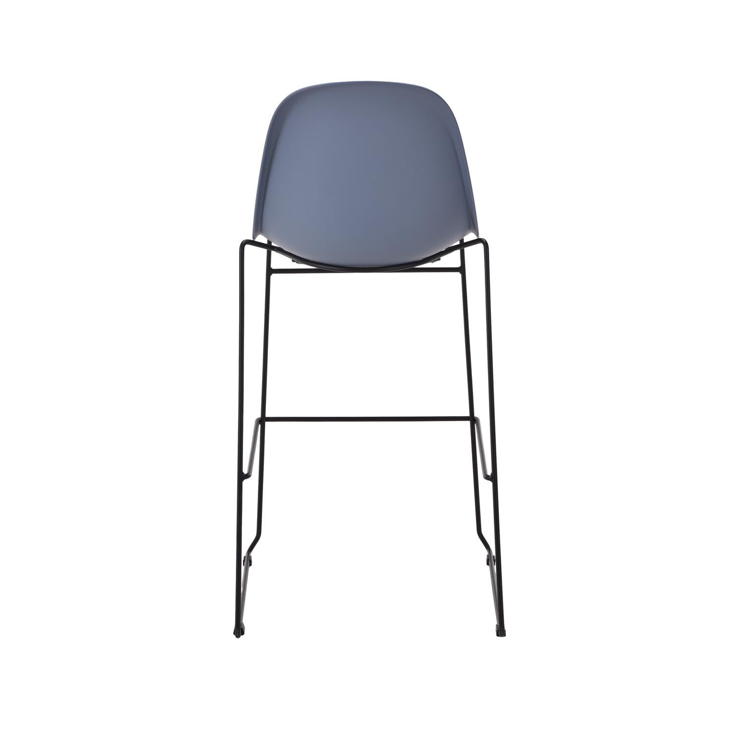 Lizzie High Stool Steel Blue