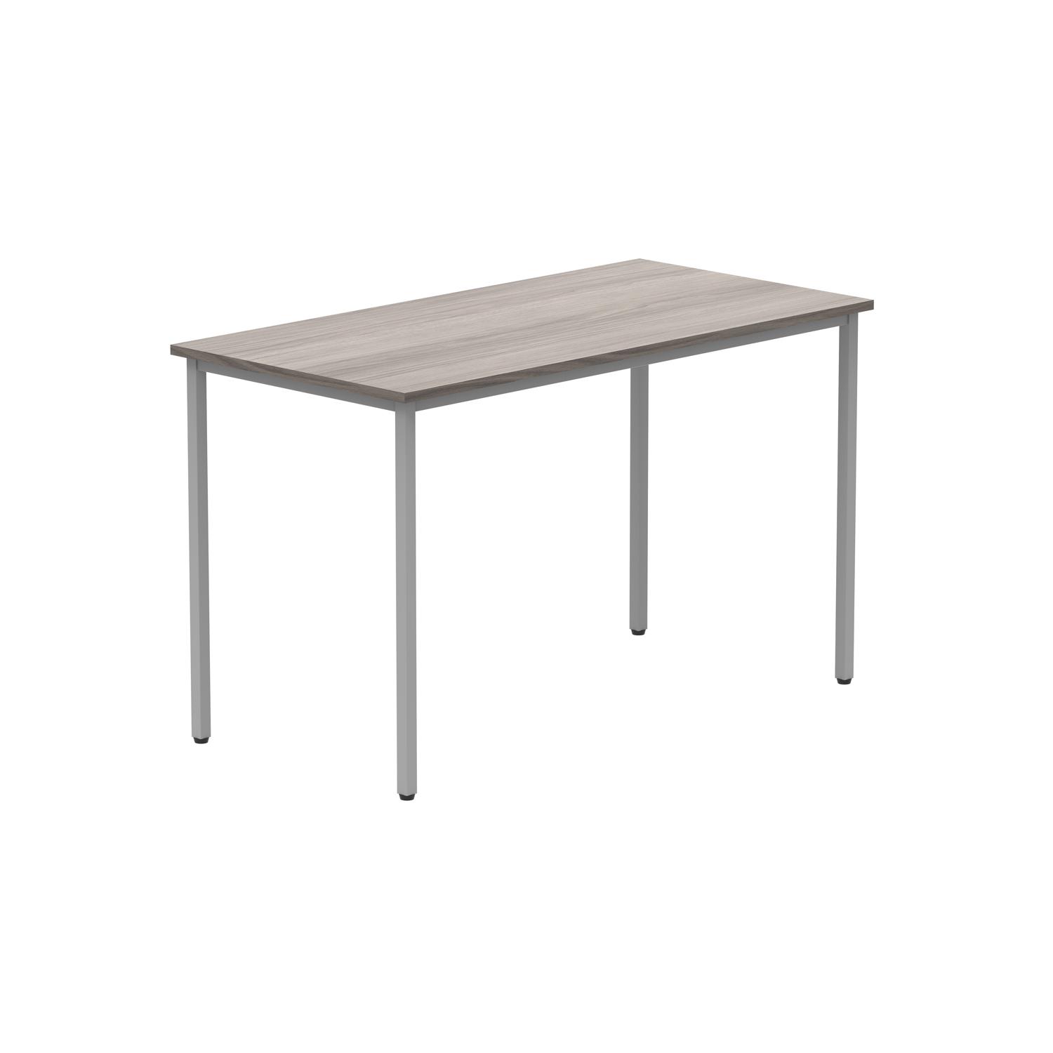 Office Rectangular Multi-Use Table  1200X600 Alaskan Grey Oak/Silver