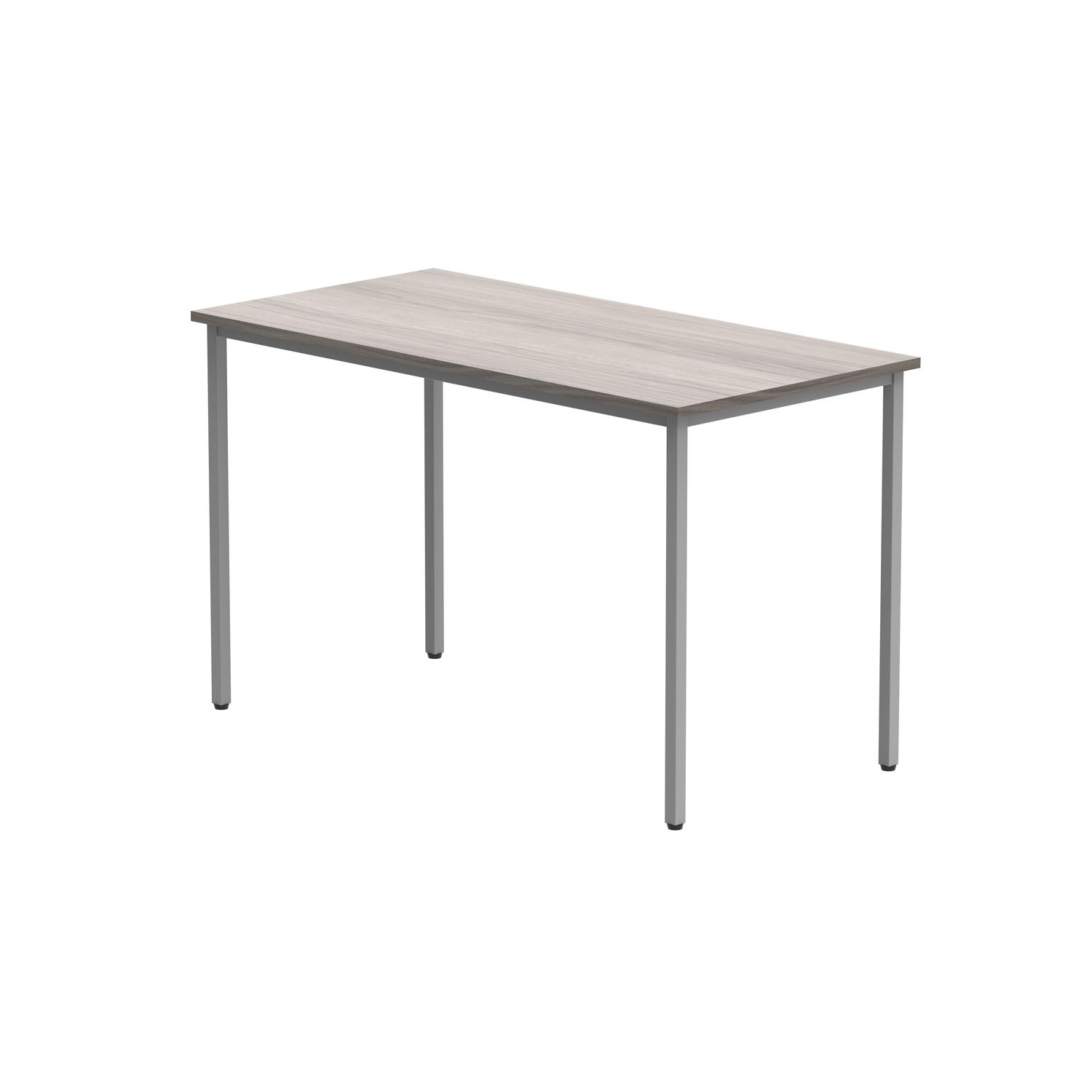 Office Rectangular Multi-Use Table  1200X600 Alaskan Grey Oak/Silver