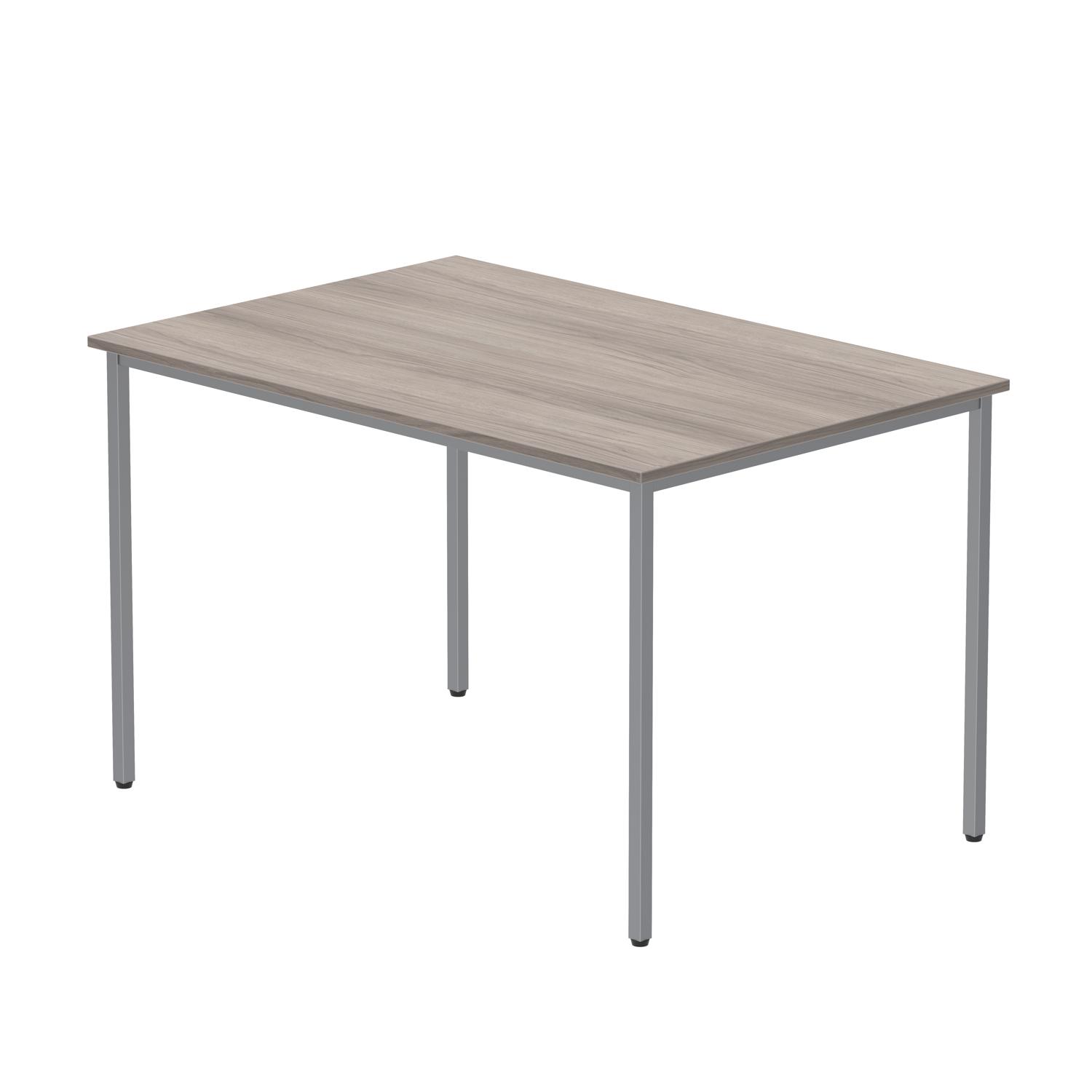 Office Rectangular Multi-Use Table  1200X800 Alaskan Grey Oak/Silver