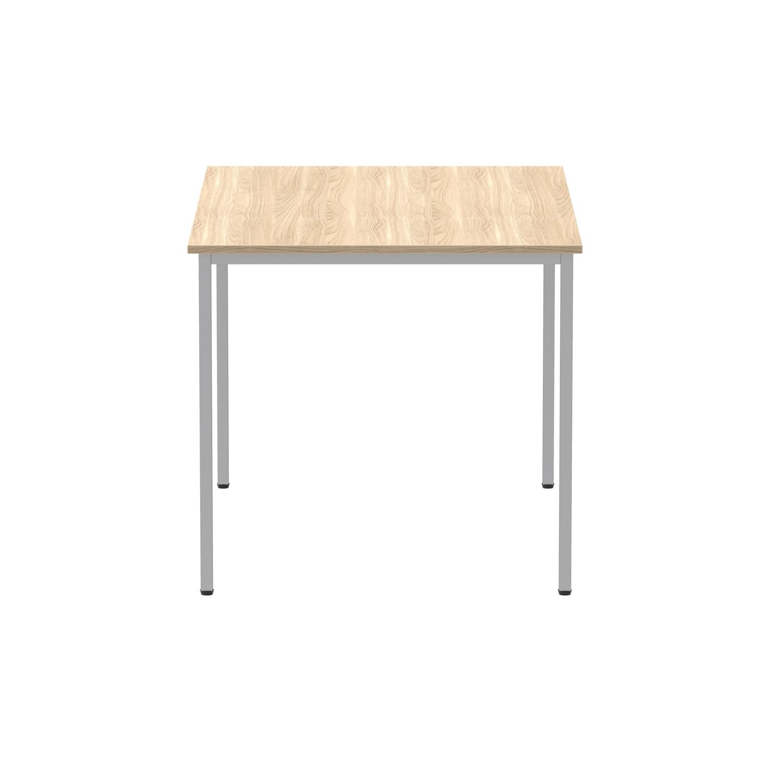 Office Rectangular Multi-Use Table  1200X800 Canadian Oak/Silver