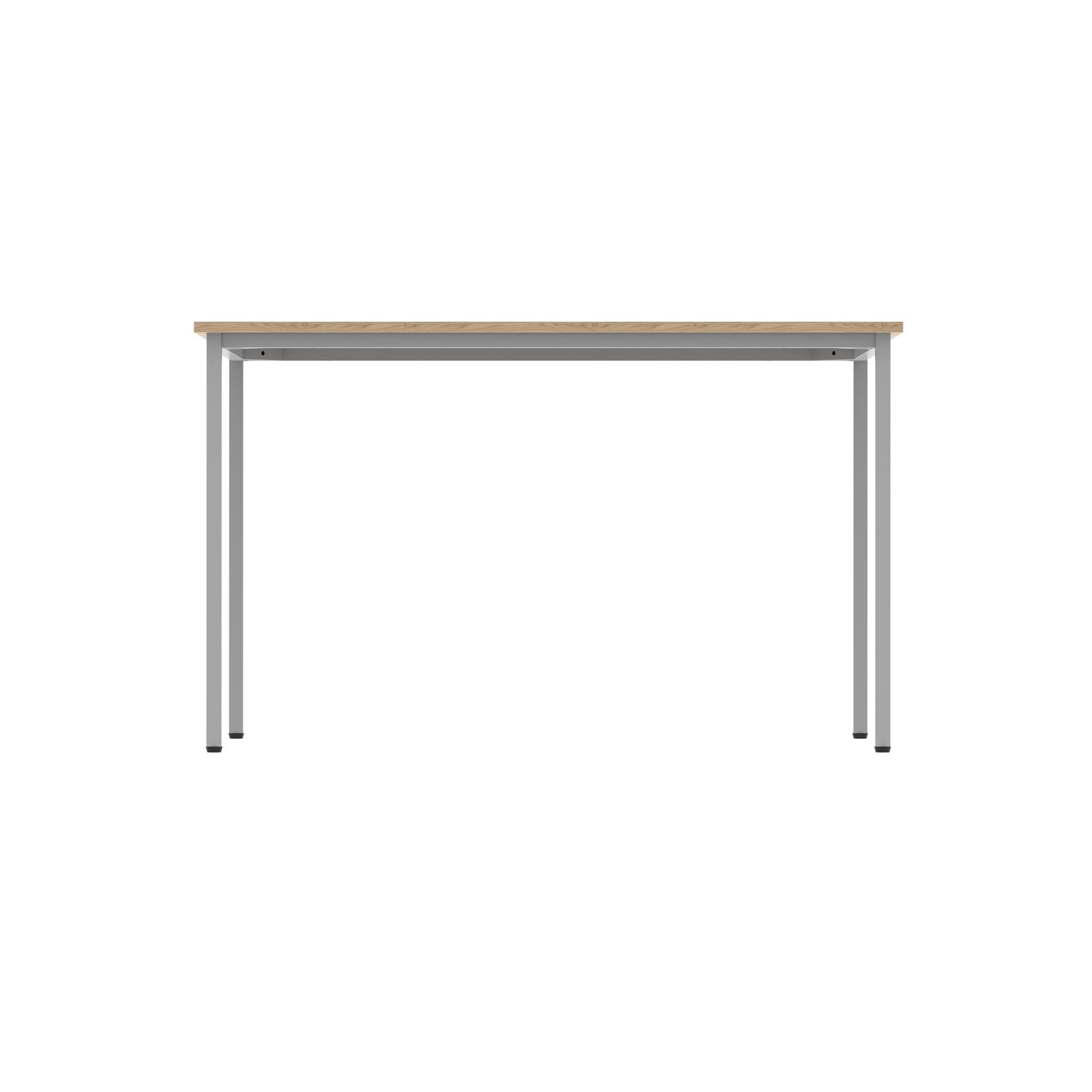 Office Rectangular Multi-Use Table  1200X800 Canadian Oak/Silver