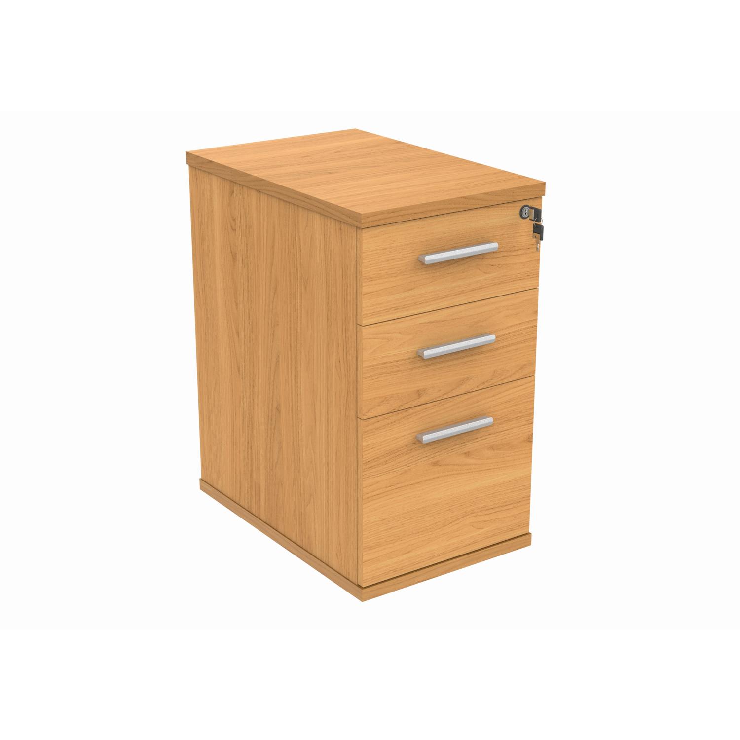 Desk High Office Storage Unit  600 Deep Norwegian Beech