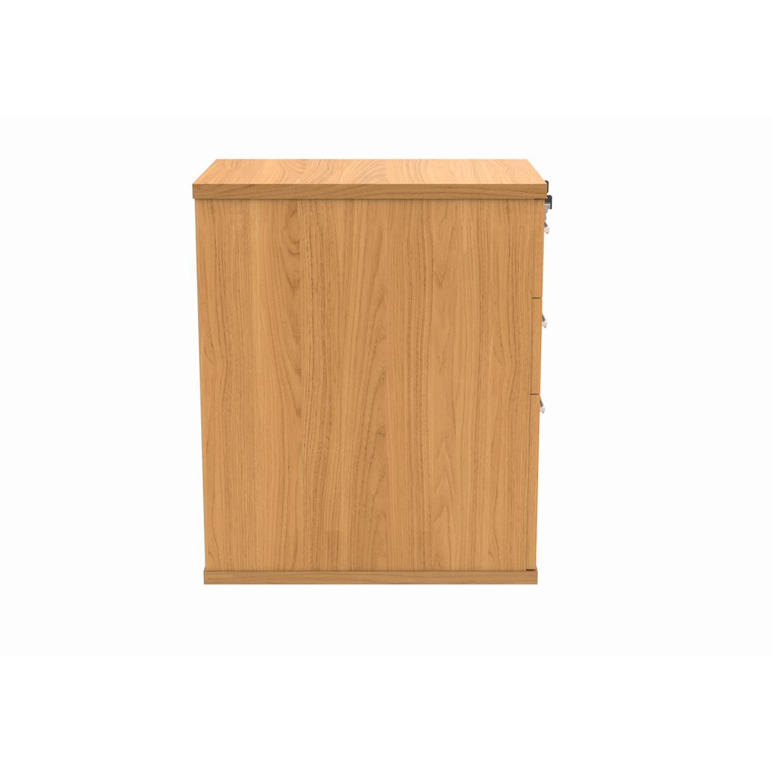 Desk High Office Storage Unit  600 Deep Norwegian Beech