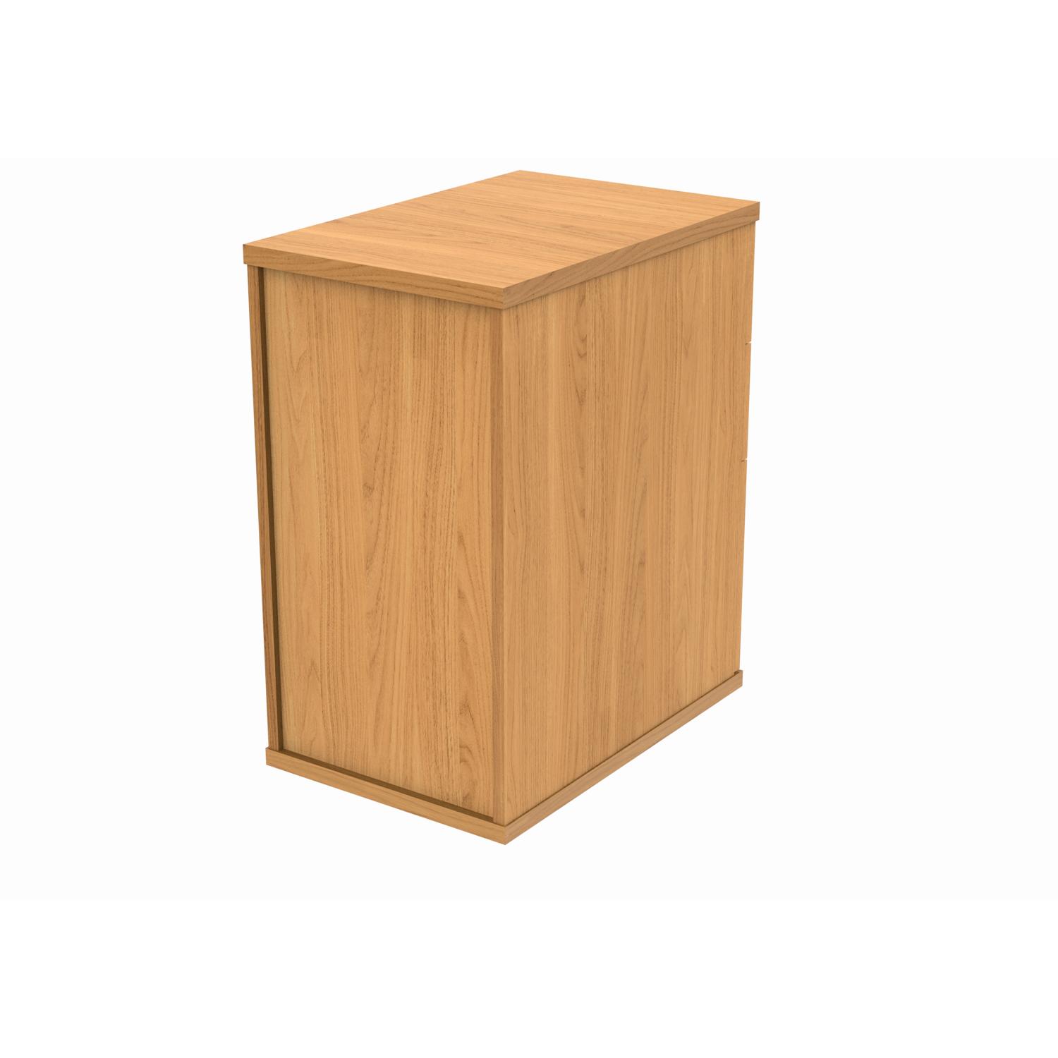 Desk High Office Storage Unit  600 Deep Norwegian Beech