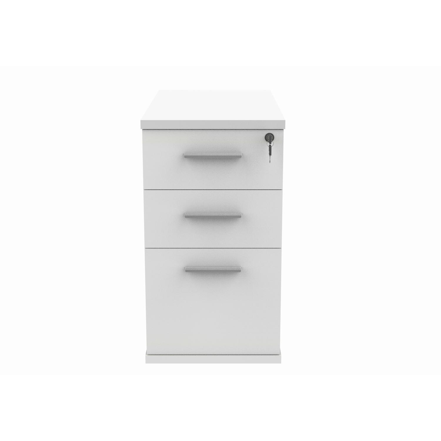 Desk High Office Storage Unit  800 Deep Arctic White