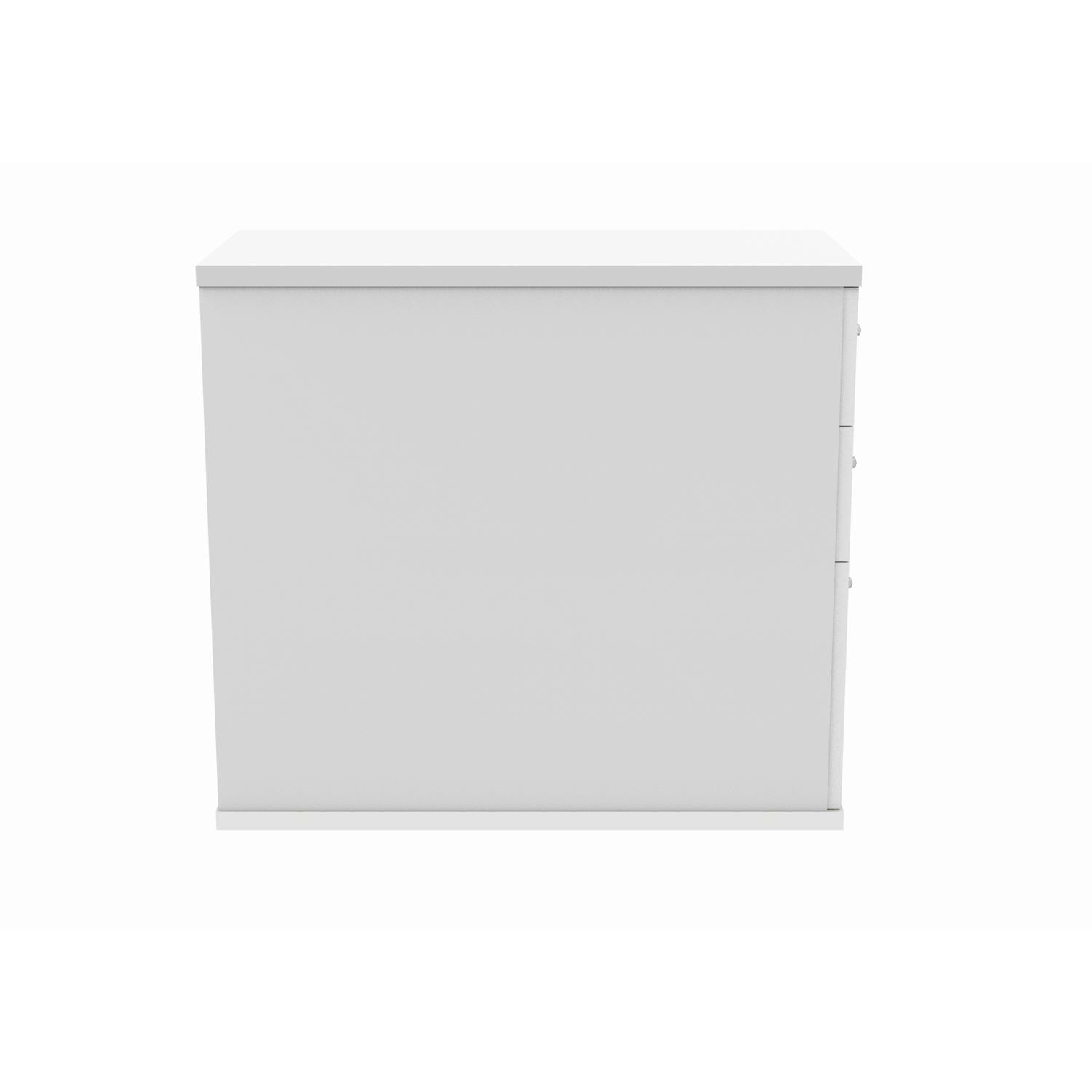 Desk High Office Storage Unit  800 Deep Arctic White