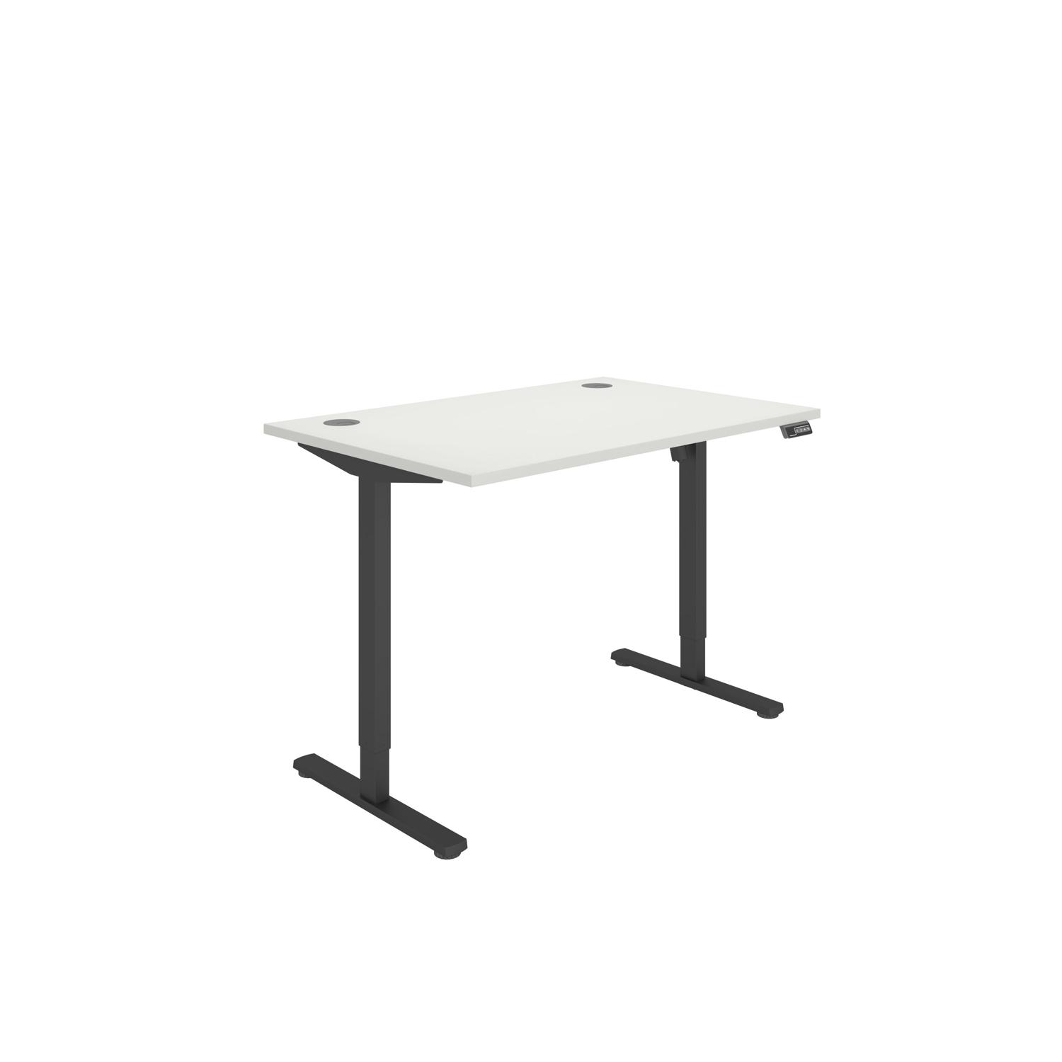 Office Rectangular Single Motor Sit Stand Desk 1200X800 White/Black Office Rectangular Single Motor Sit Stand Desk 1200X800 White/Black