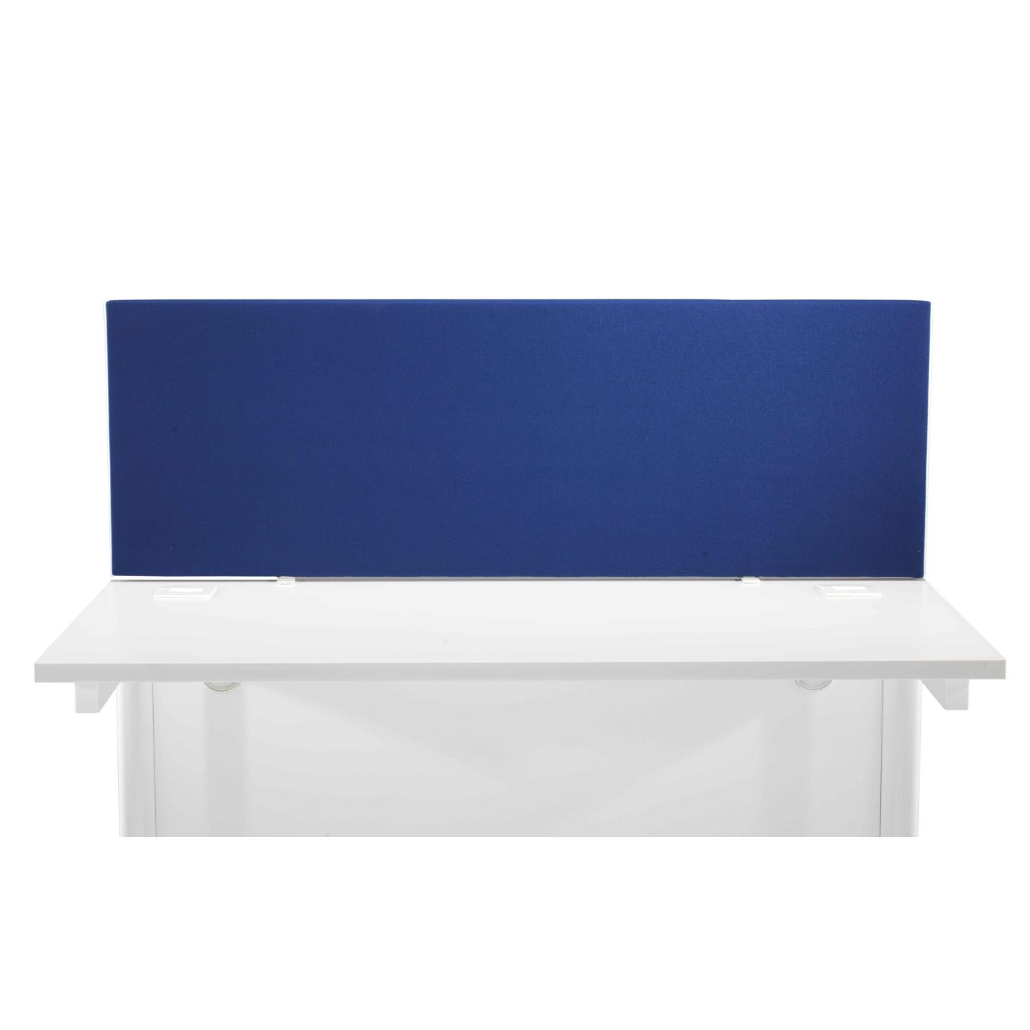 Straight Upholstered Desktop Screen 1200mm Royal Blue