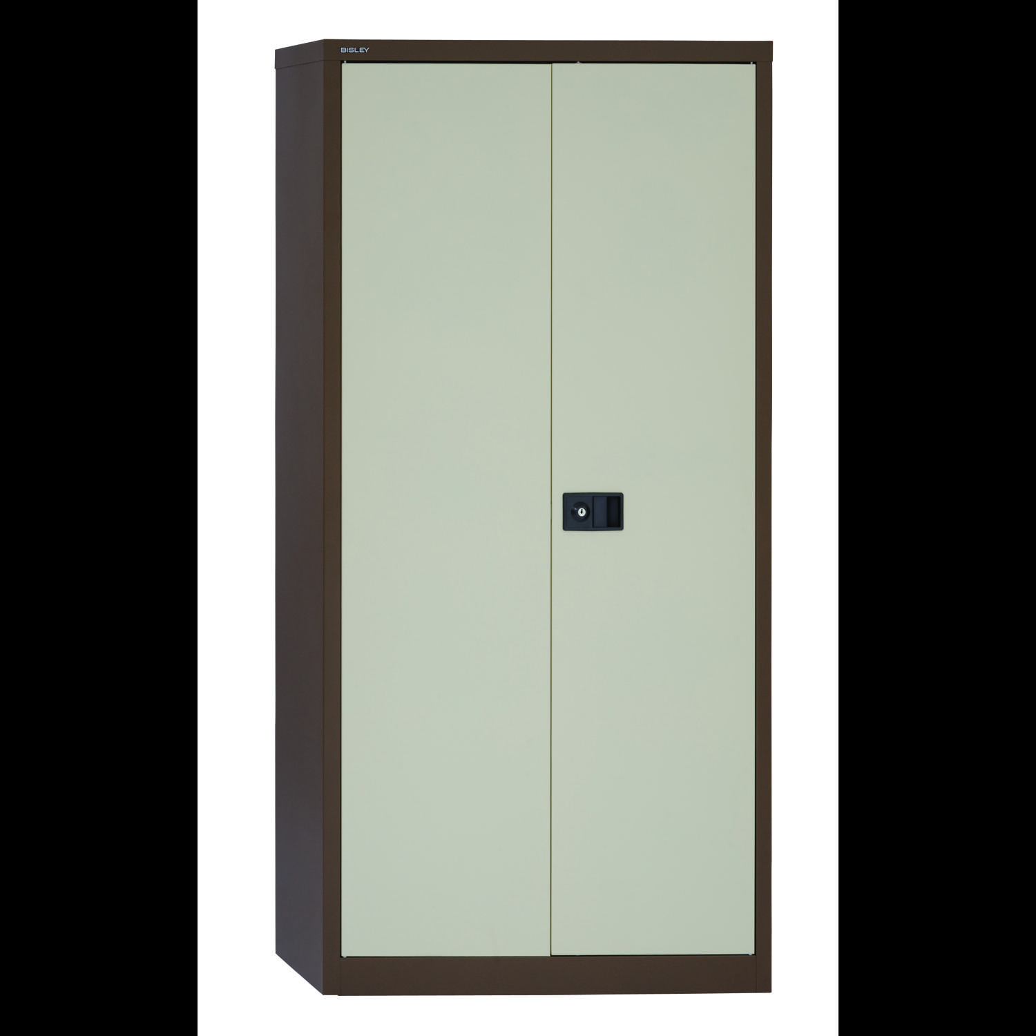 Bisley Contract Steel Double Door Cupboard 1806mm High Coffee/Cream