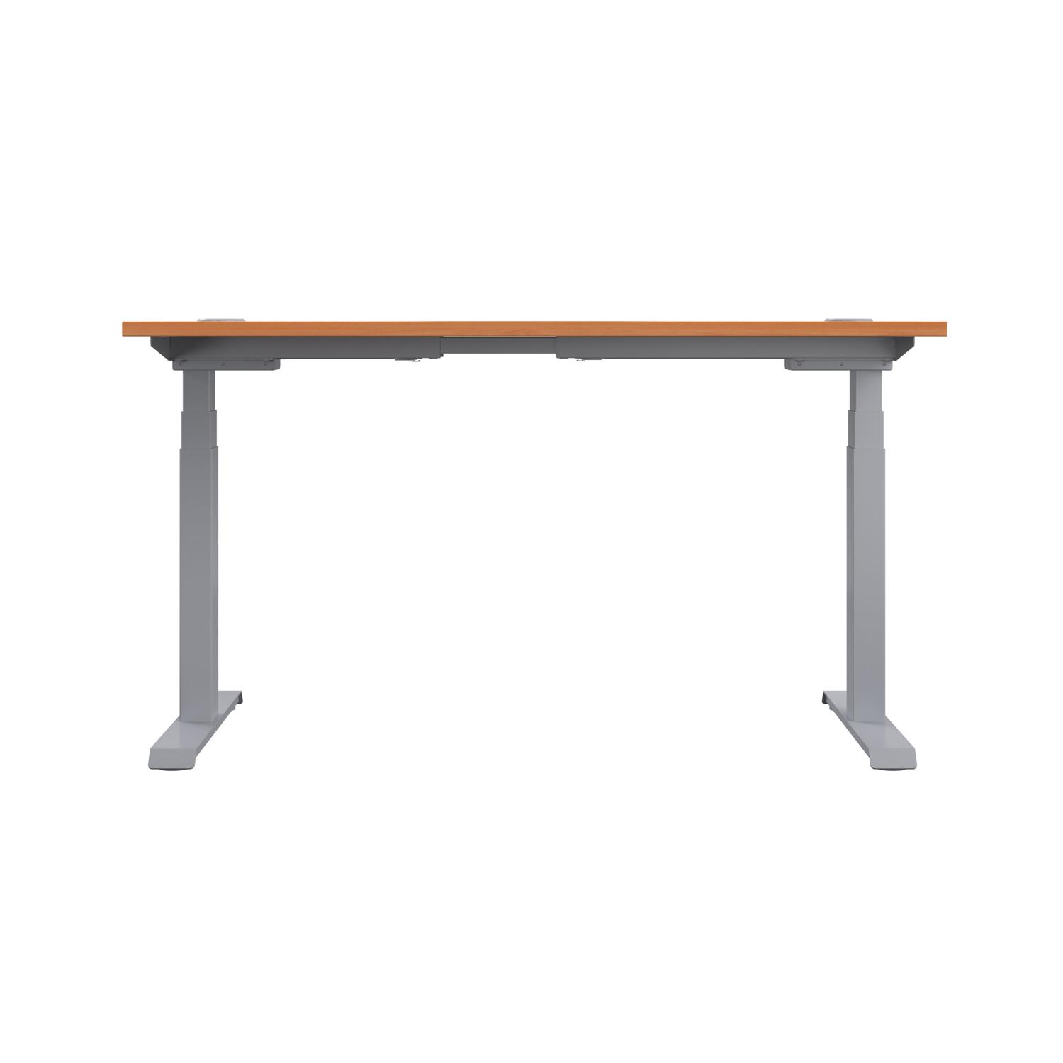 Economy Sit Stand Desk  1200 X 800 Beech/Silver