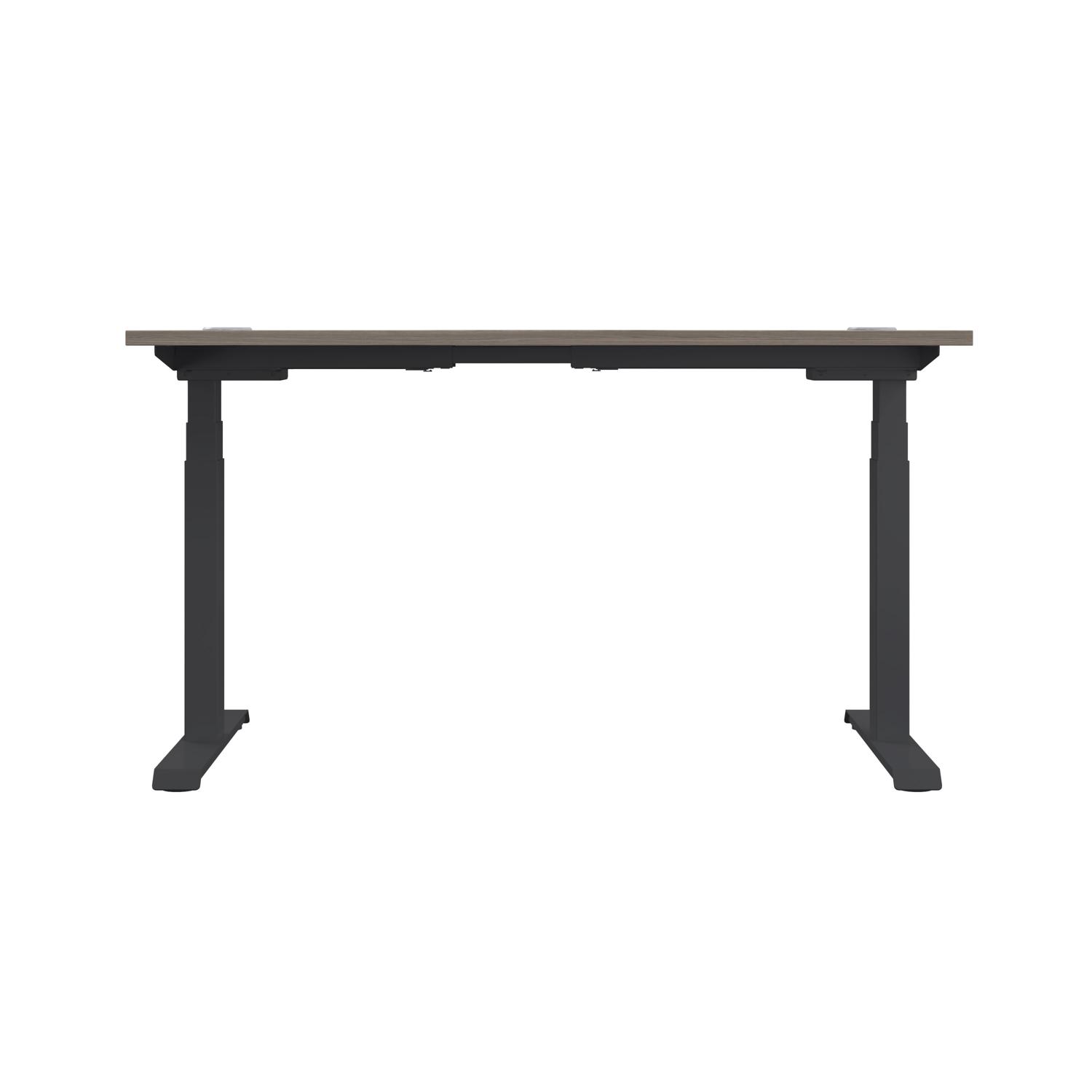 Economy Sit Stand Desk  1200 X 800 Grey Oak/Black