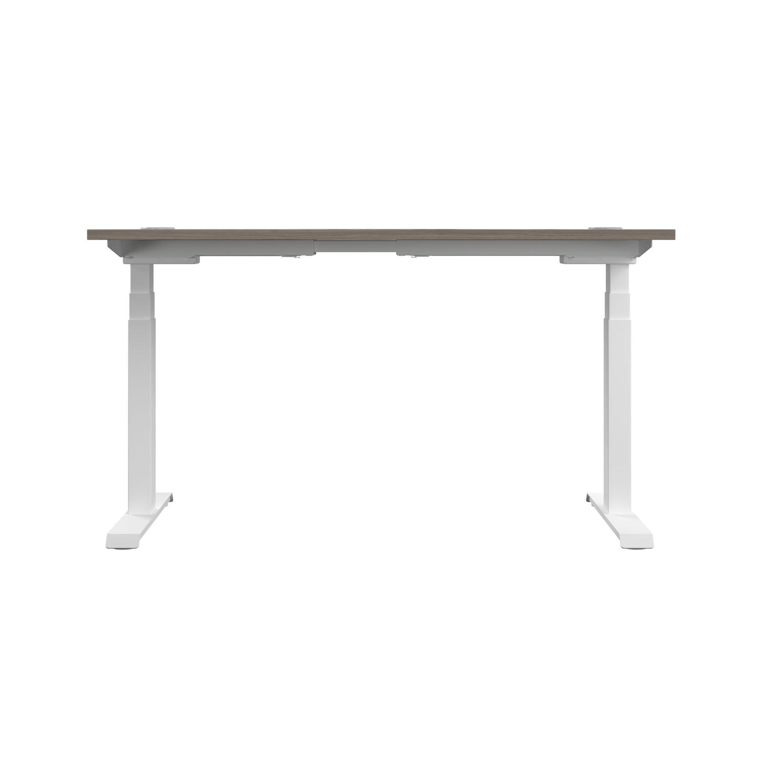 Economy Sit Stand Desk  1200 X 800 Grey Oak/White