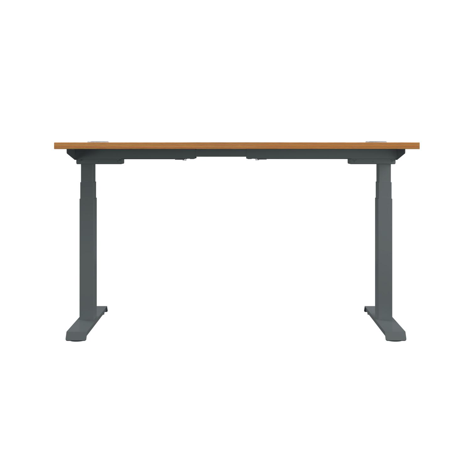 Economy Sit Stand Desk  1200 X 800 Nova Oak/Graphite