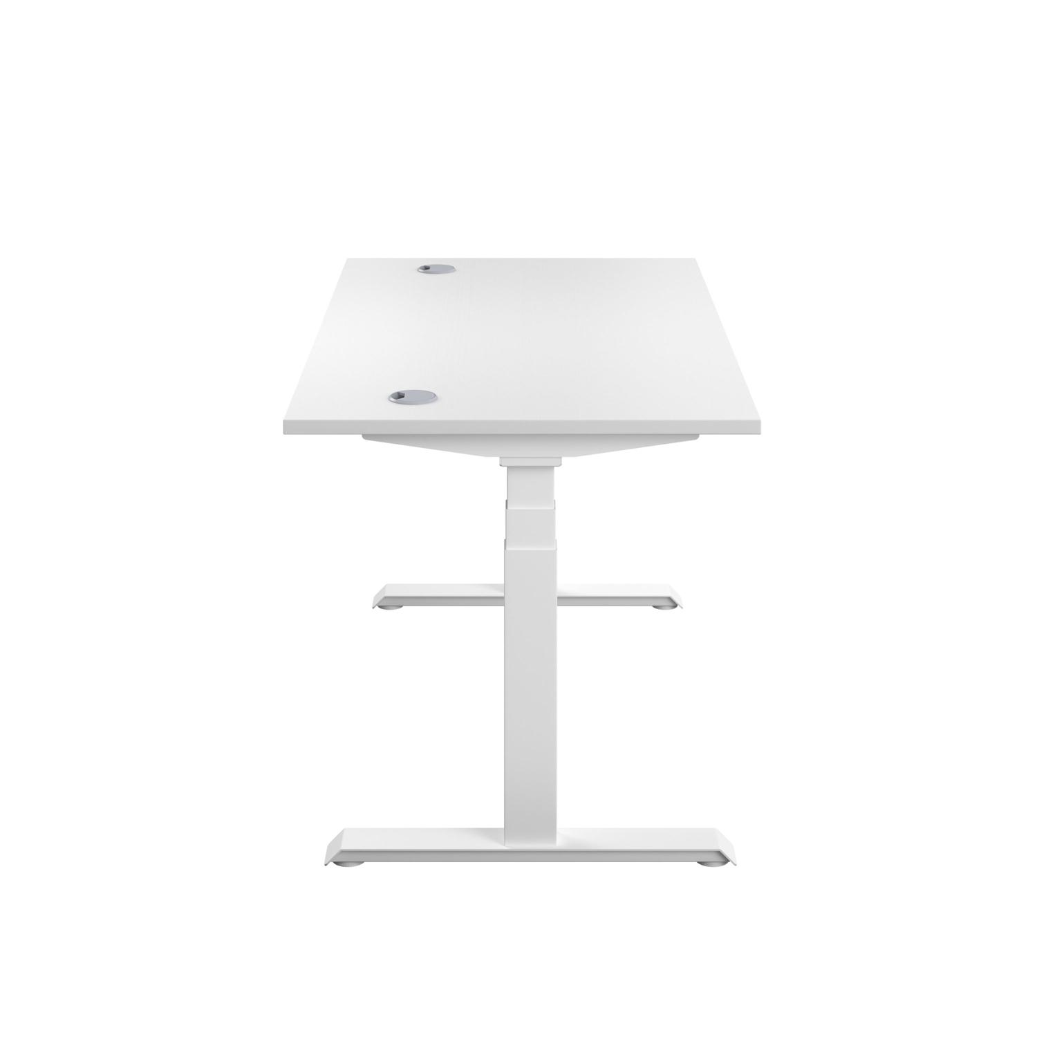 Economy Sit Stand Desk  1200 X 800 White/White