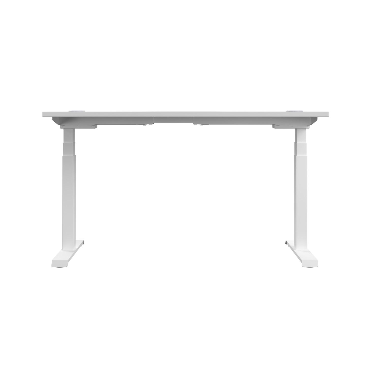 Economy Sit Stand Desk  1200 X 800 White/White