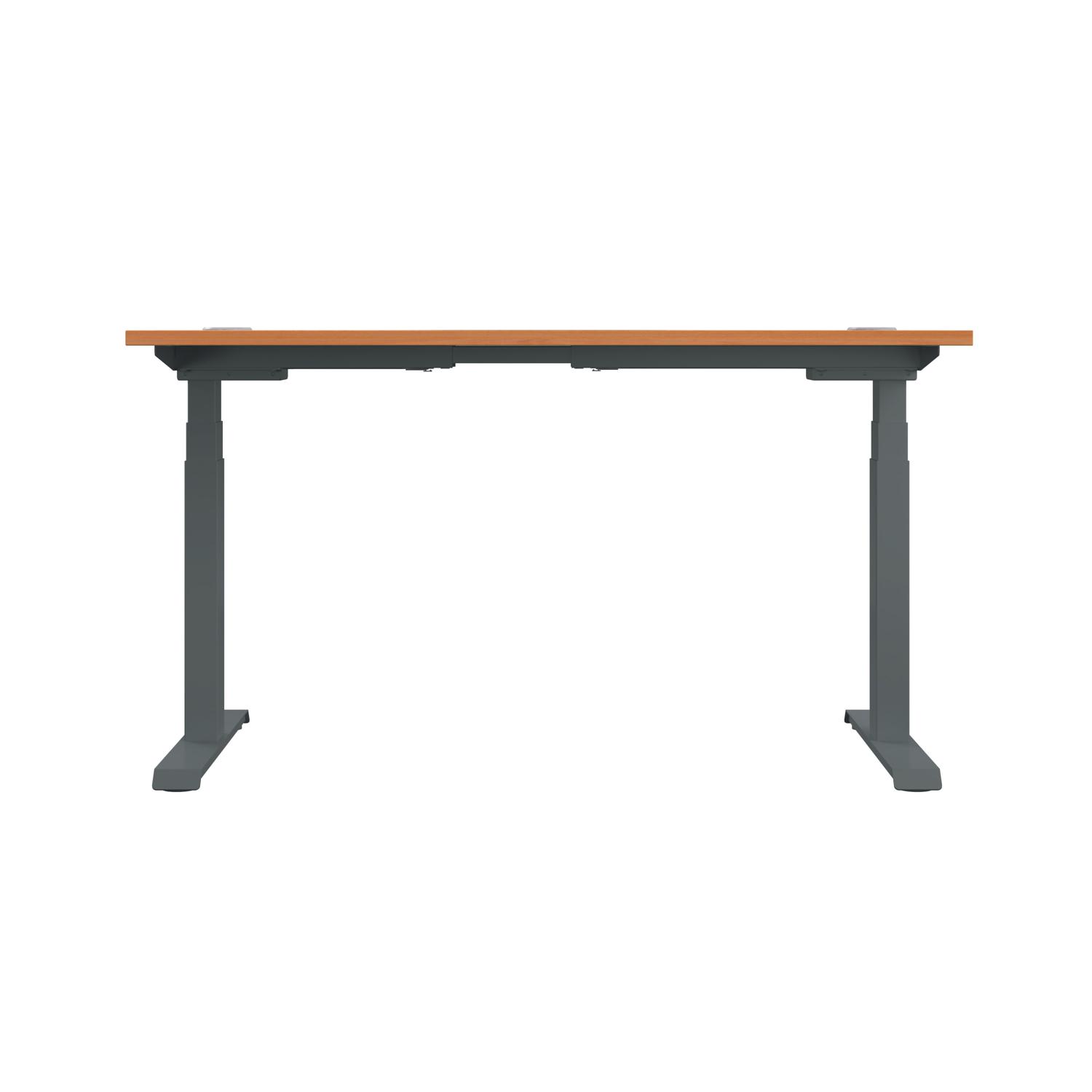Economy Sit Stand Desk  1400 X 800 Beech/Graphite