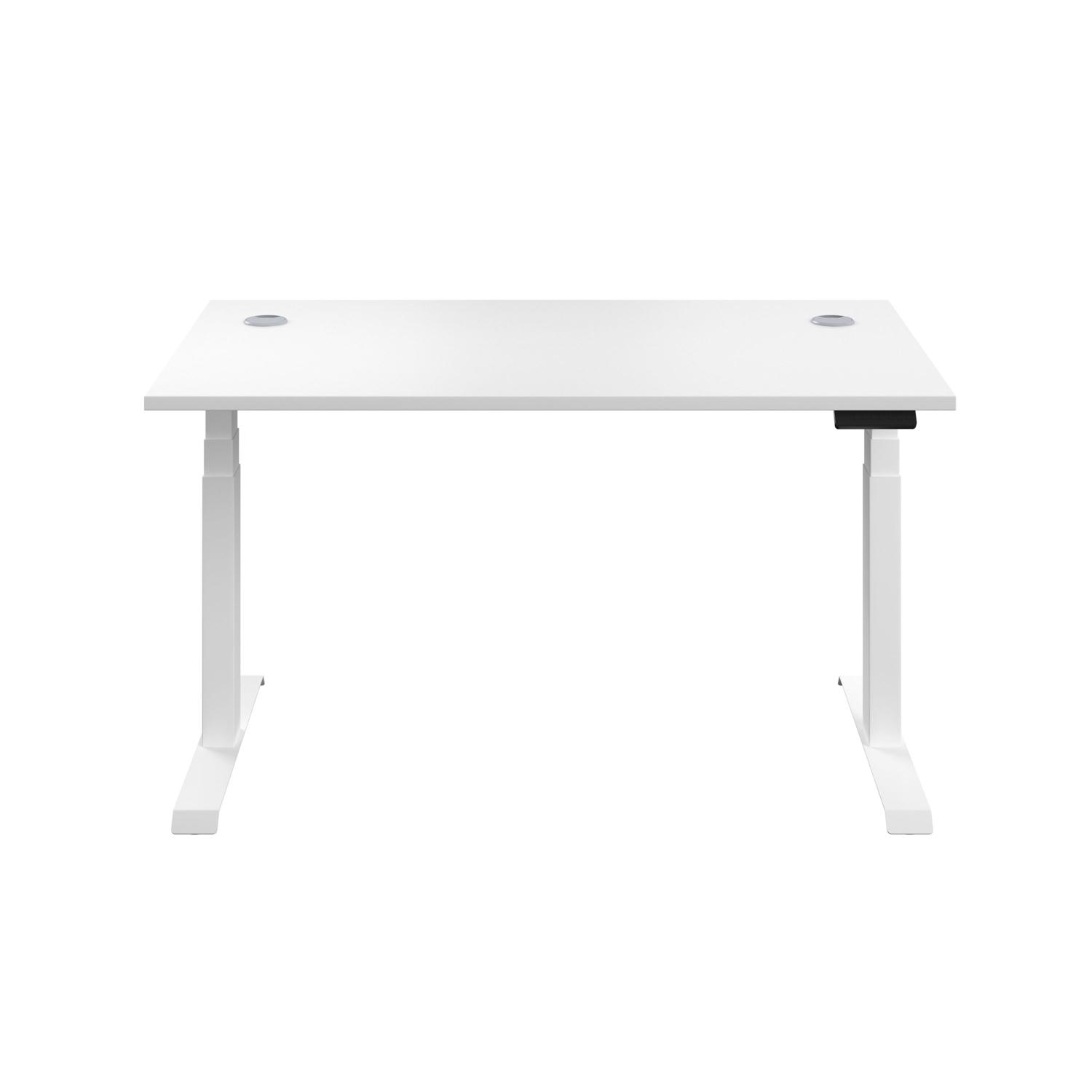 Economy Sit Stand Desk  1400 X 800 White/White