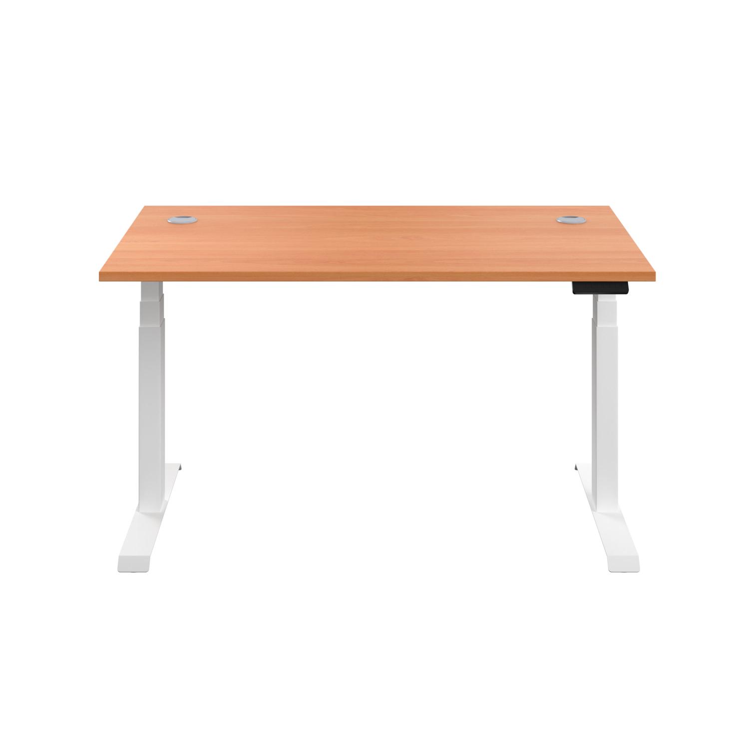 Economy Sit Stand Desk  1800 X 800 Beech/White