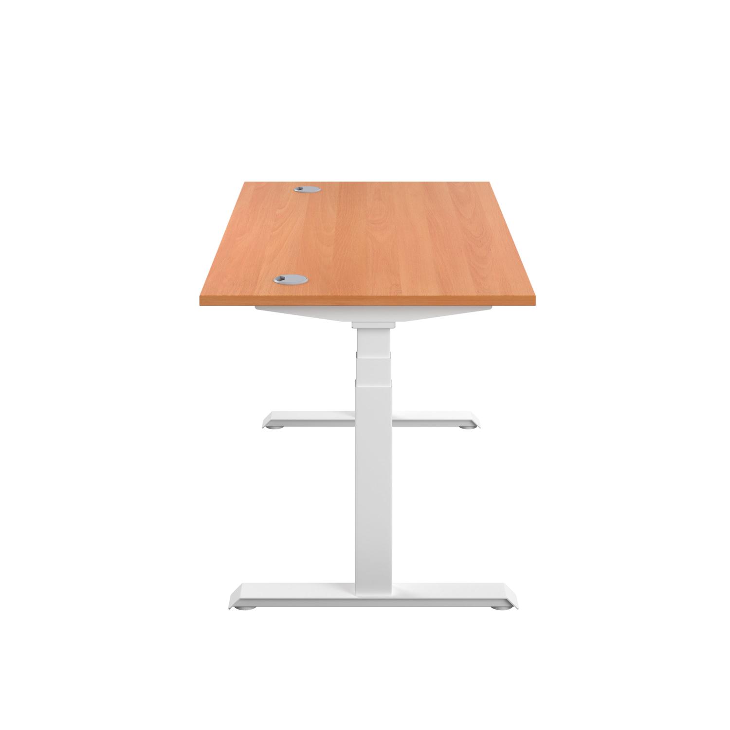Economy Sit Stand Desk  1800 X 800 Beech/White