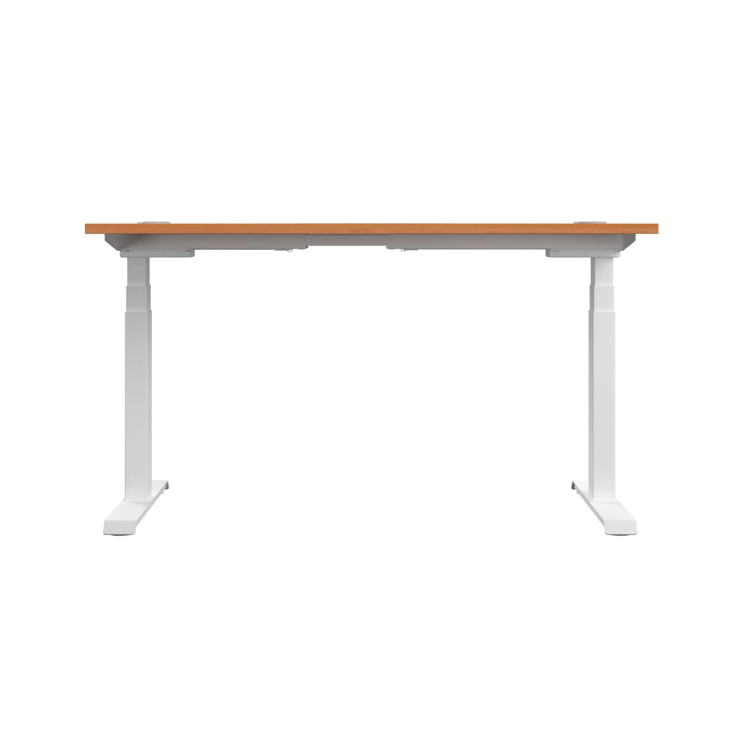 Economy Sit Stand Desk  1800 X 800 Beech/White