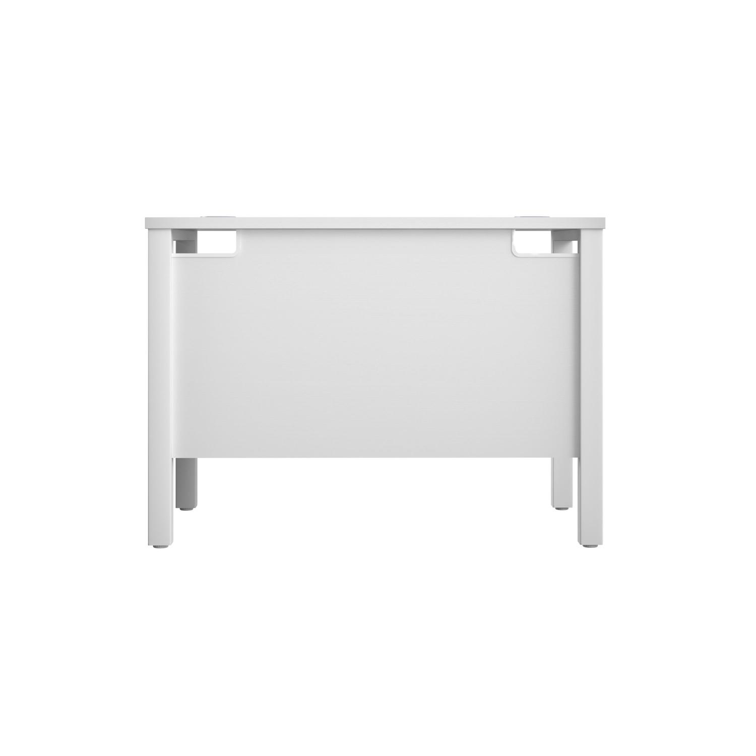 Goal Post Rectangular Desk  1000X600 White/White