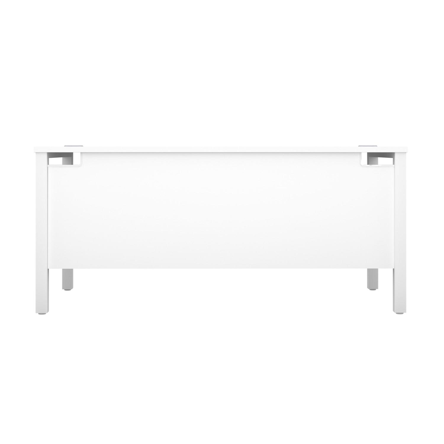 Goal Post Rectangular Desk  1200X800 White/White