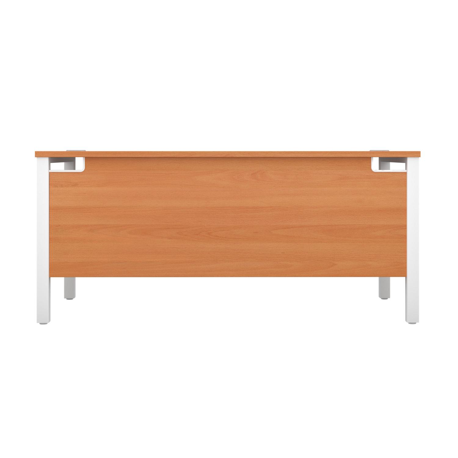 Goal Post Rectangular Desk  1600X800 Beech/White