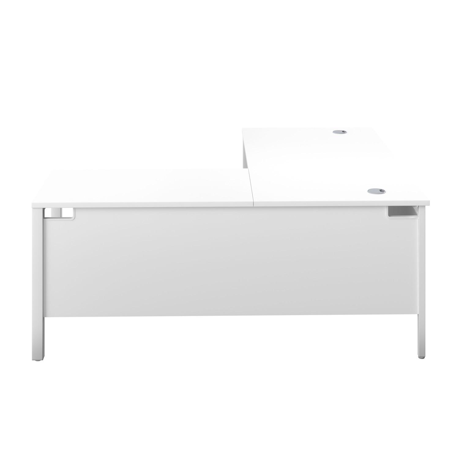 Goal Post Right Hand Return Desk  1600X800 White/White
