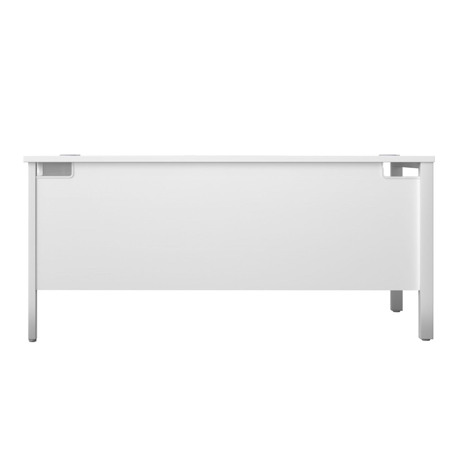 Goal Post Right Hand Return Desk  1600X800 White/White