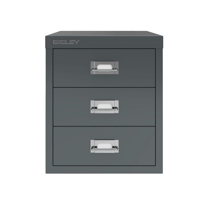 Bisley 12 Series Multidrawer Storage Unit 3 Drawer Anthracite Grey