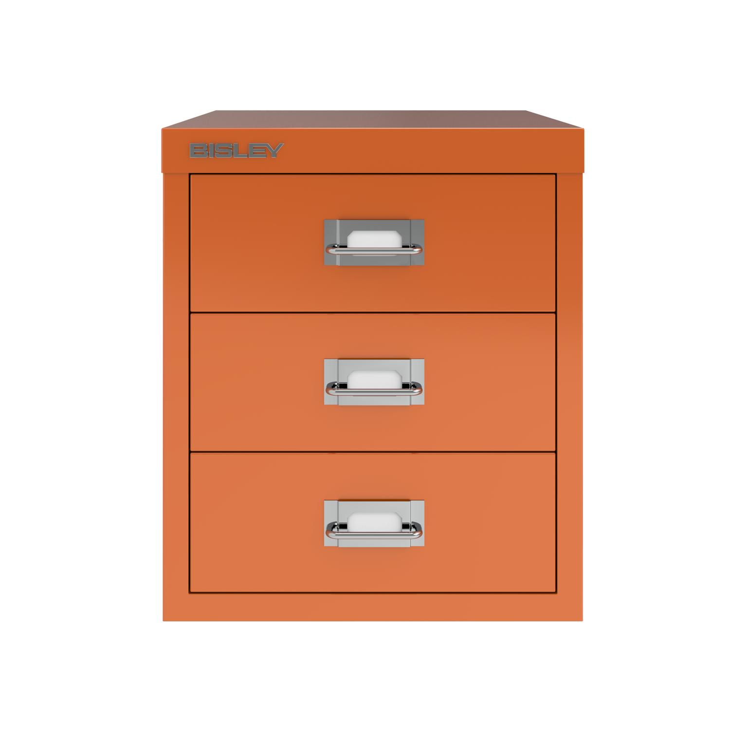 Bisley 12 Series Multidrawer Storage Unit 3 Drawer Orange