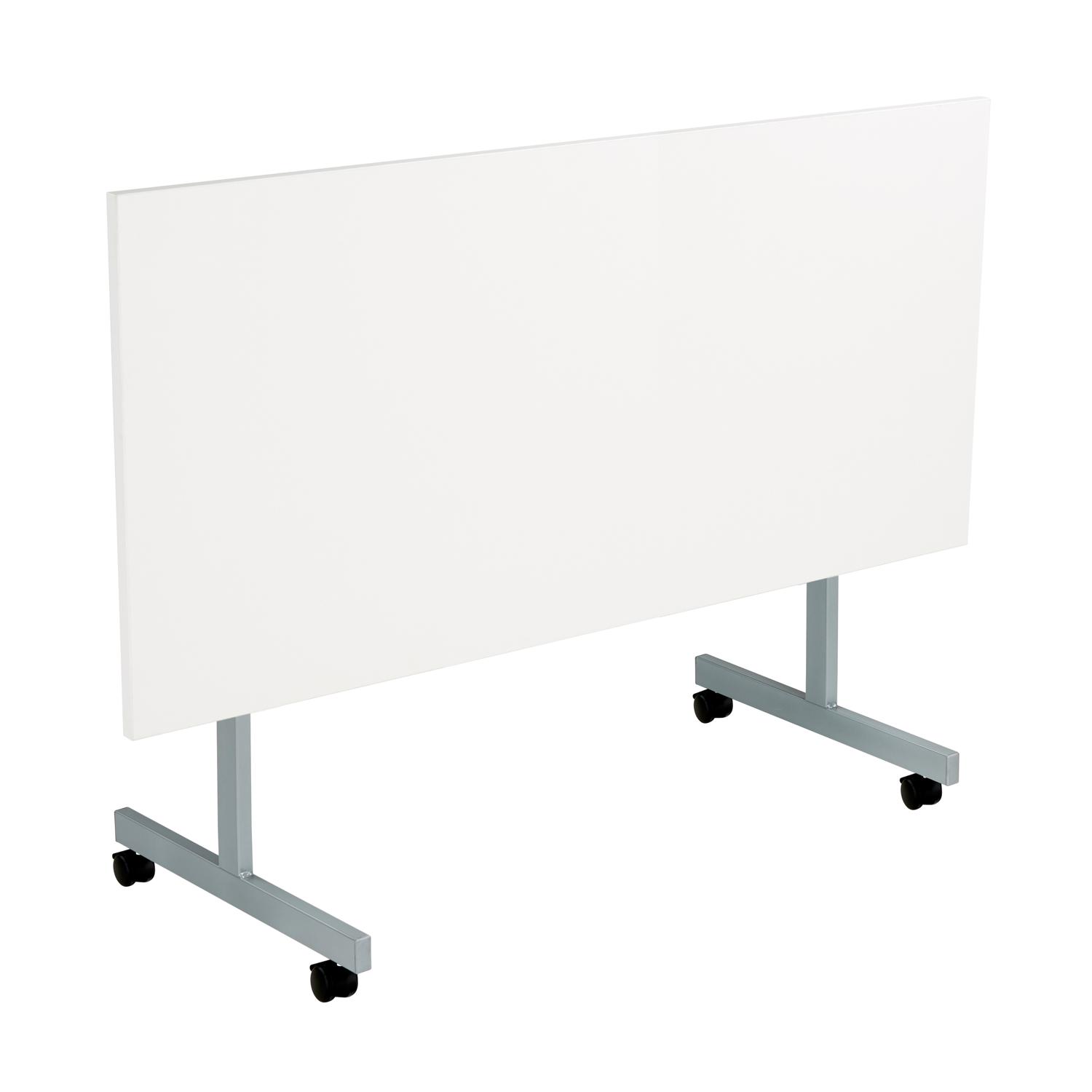 One Eighty Rectangular Tilting Table 1600 X 800 White/Silver One Eighty Rectangular Tilting Table 1600 X 800 White/Silver