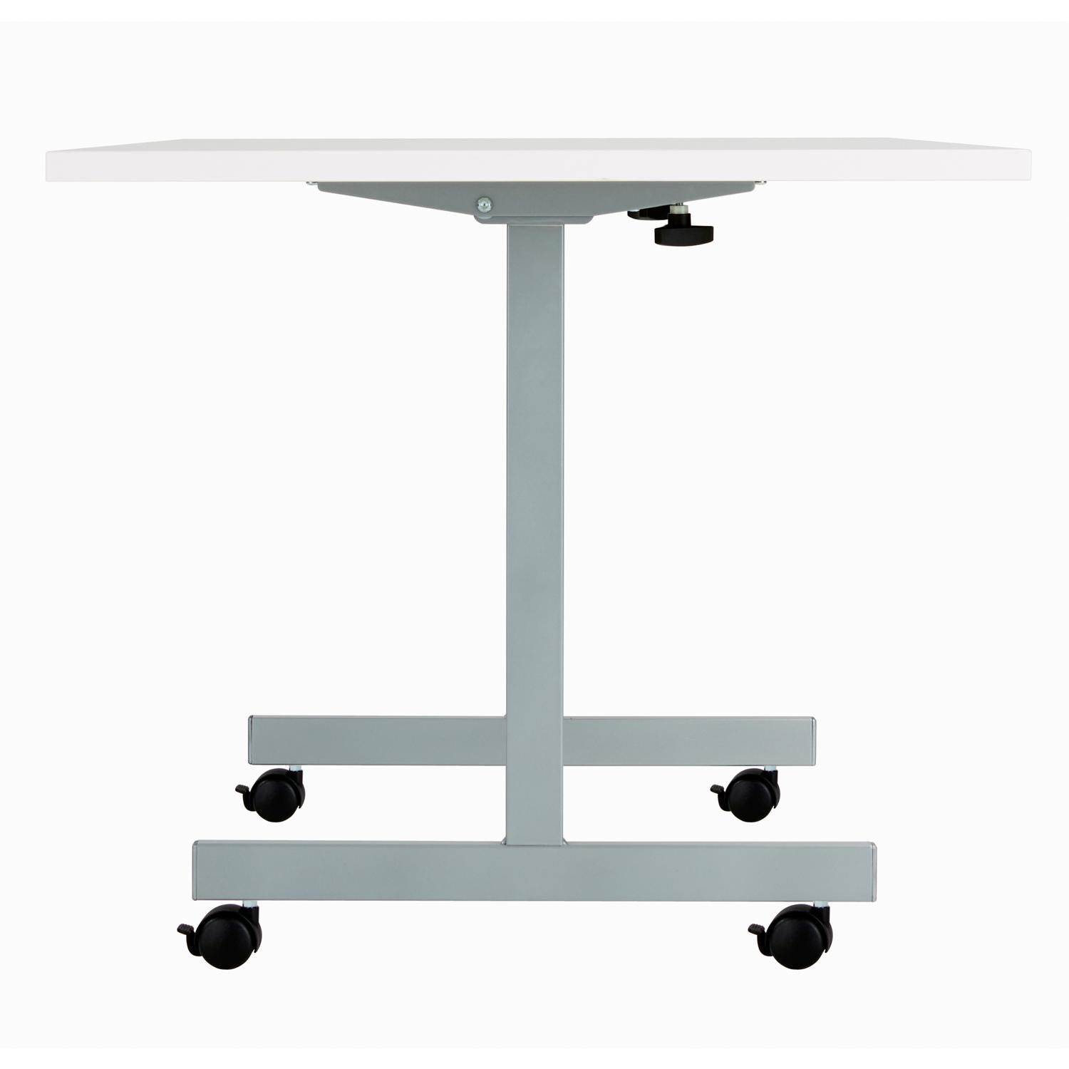 One Eighty Rectangular Tilting Table 1600 X 800 White/Silver One Eighty Rectangular Tilting Table 1600 X 800 White/Silver