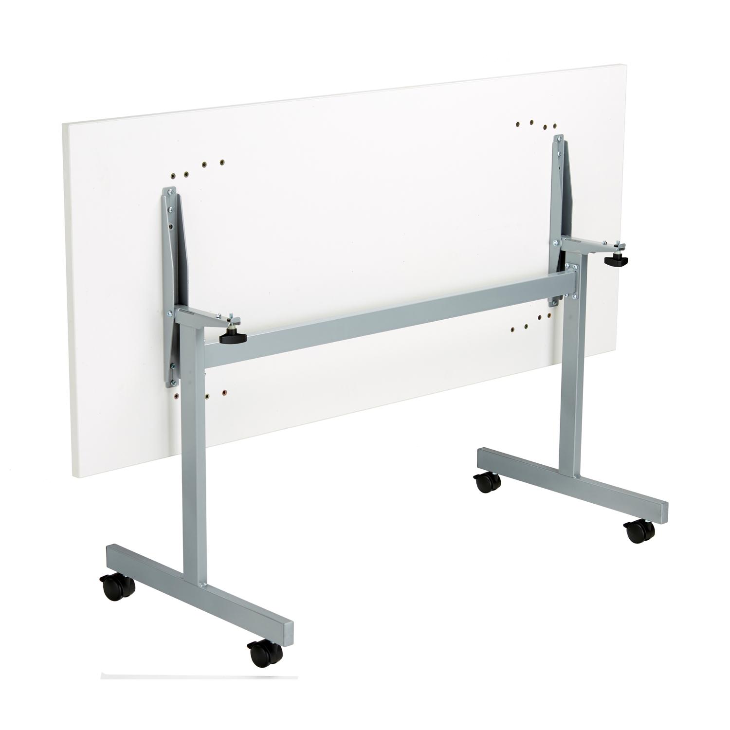 One Eighty Rectangular Tilting Table 1600 X 800 White/Silver One Eighty Rectangular Tilting Table 1600 X 800 White/Silver