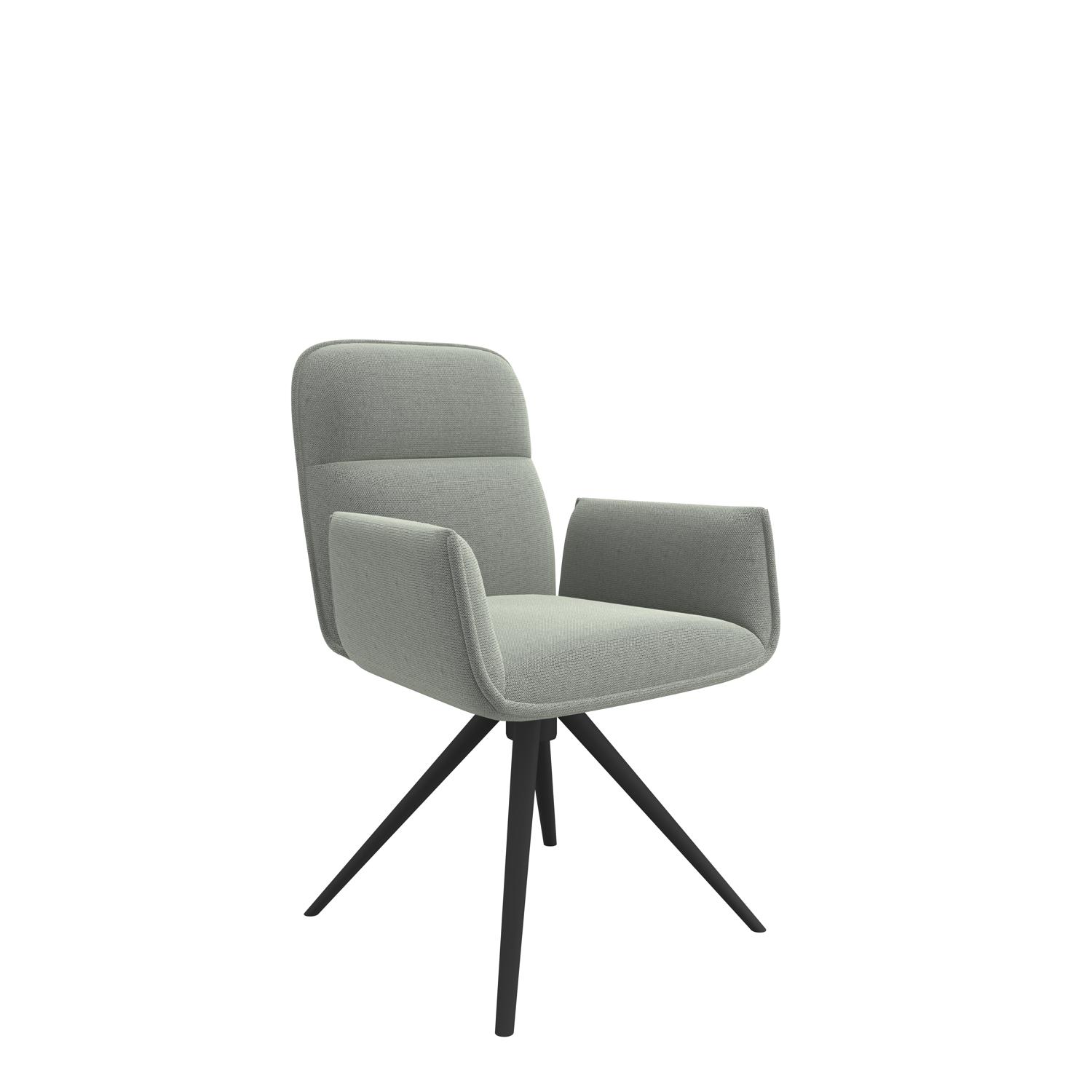 Faze Armchair with 4 Star Base (Grey/Black)