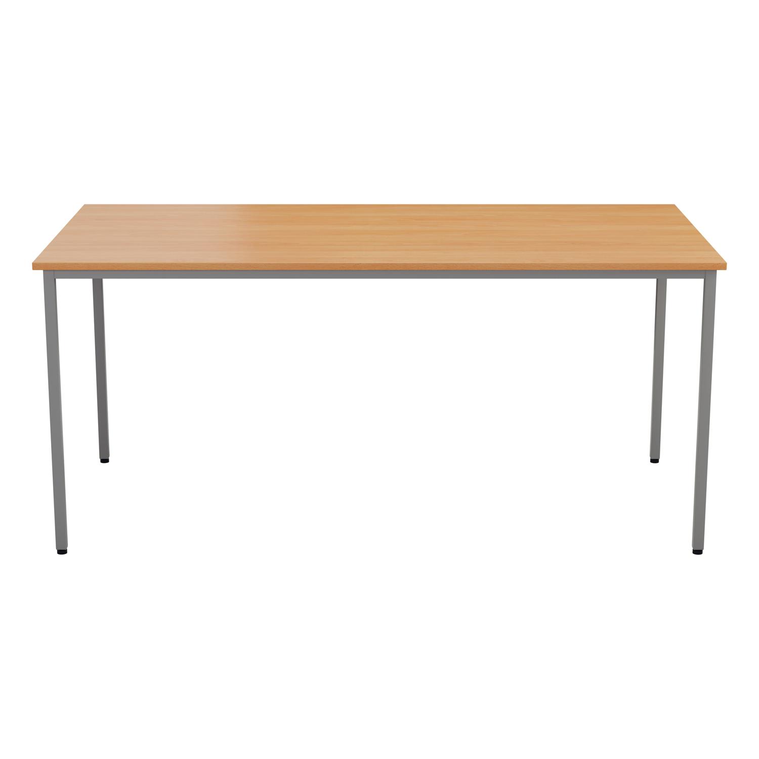 Rectangular Multipurpose Table 1800 X 800 Beech/Silver Rectangular Multipurpose Table 1800 X 800 Beech/Silver
