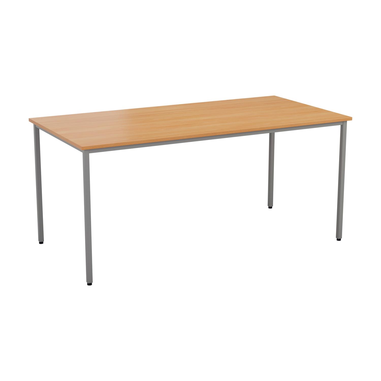 Rectangular Multipurpose Table 1800 X 800 Beech/Silver Rectangular Multipurpose Table 1800 X 800 Beech/Silver