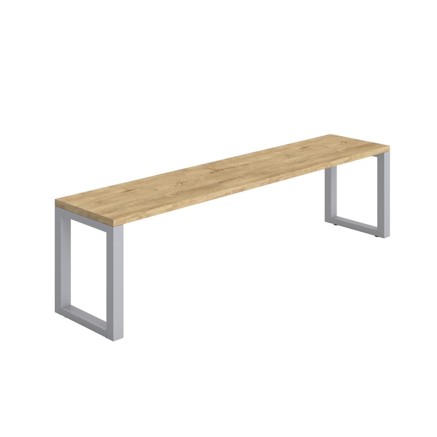 Picnic Bench (Natural Nebraska Oak/Silver)