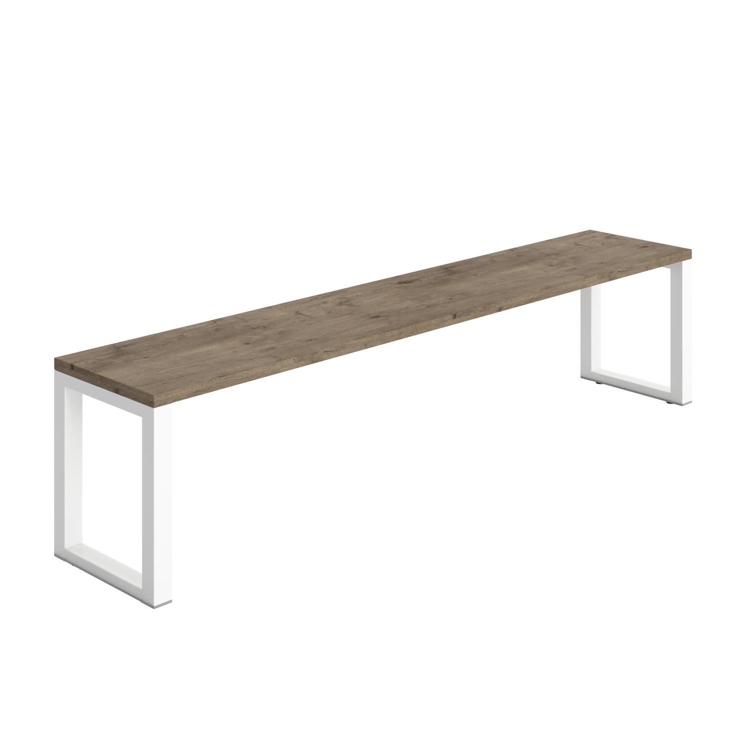 Picnic Bench  1800 Grey Nebraska Oak/White