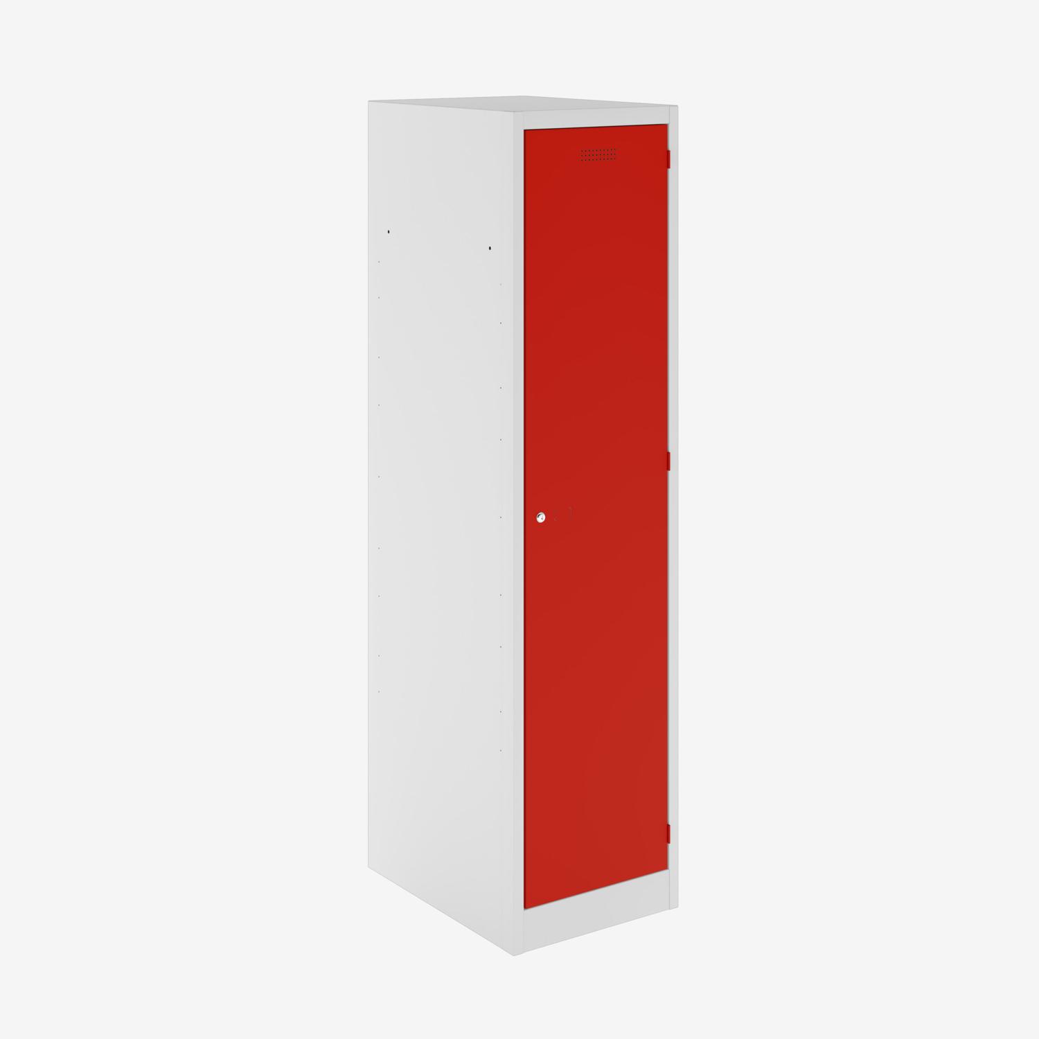 Clean & Dirty Locker (Includes 1 X Shelf) Cardinal Red/Light Grey