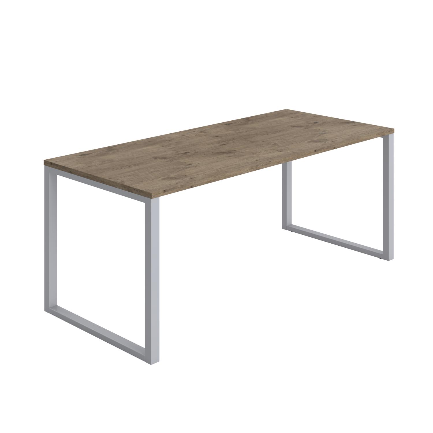 Picnic High Table  1800X800 Grey Nebraska Oak/Silver