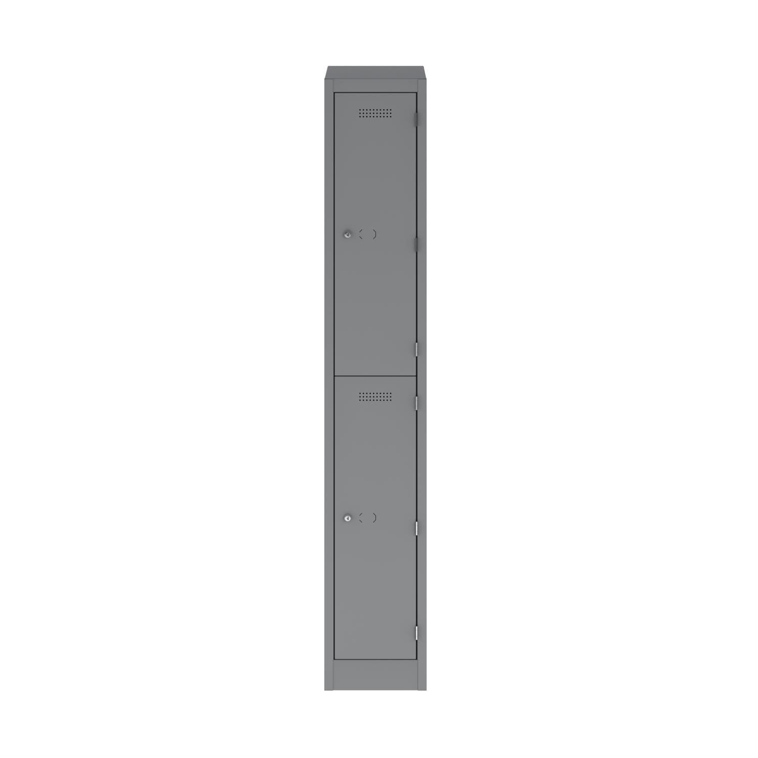 Primary 2 Door Single Locker Column Silver Primary 2 Door Single Locker Column Silver